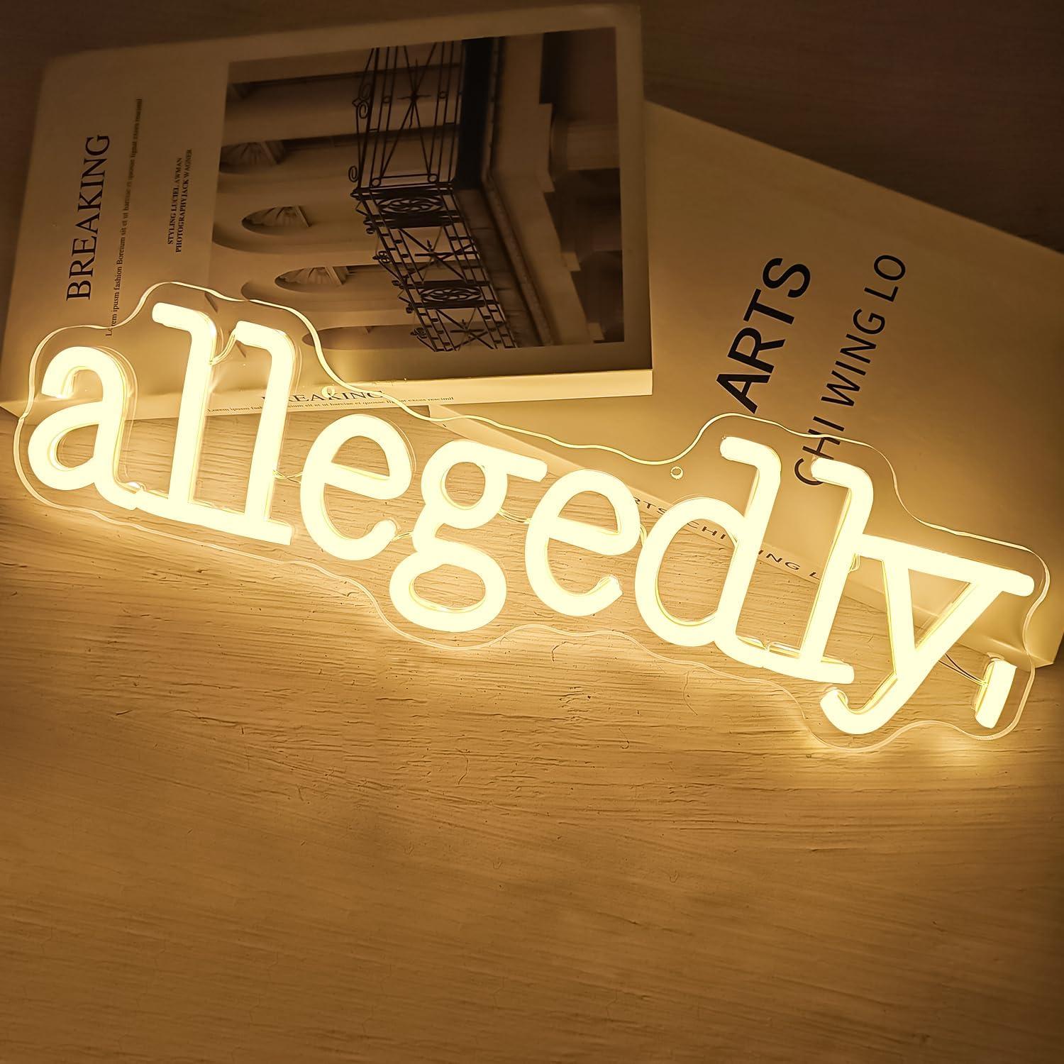 Cartel de Neón LED Jeanchrl para Estudiantes de Derecho 43.8x19.3cm