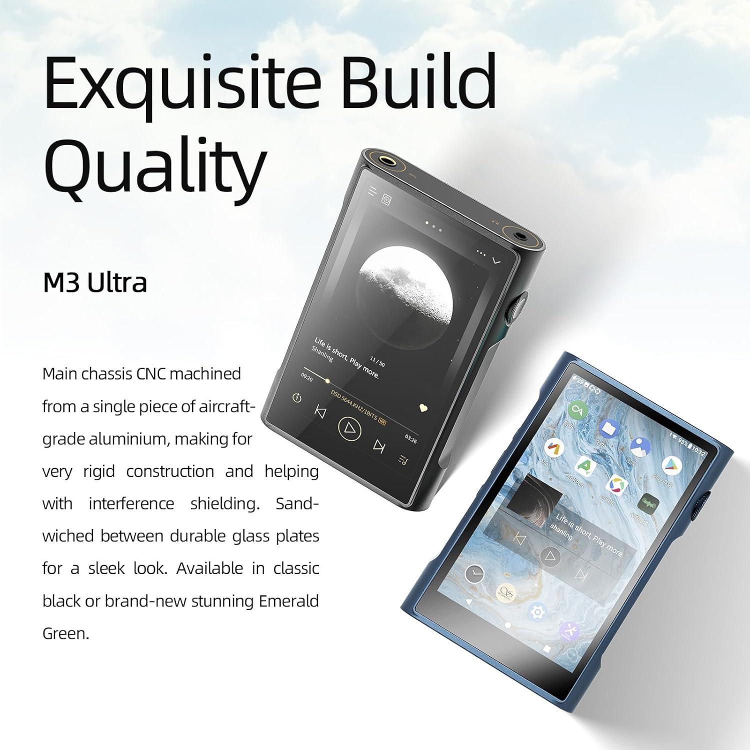 Reproductor MP3 SHANLING M3U Bluetooth WiFi Hi-Res 4.2" Azul