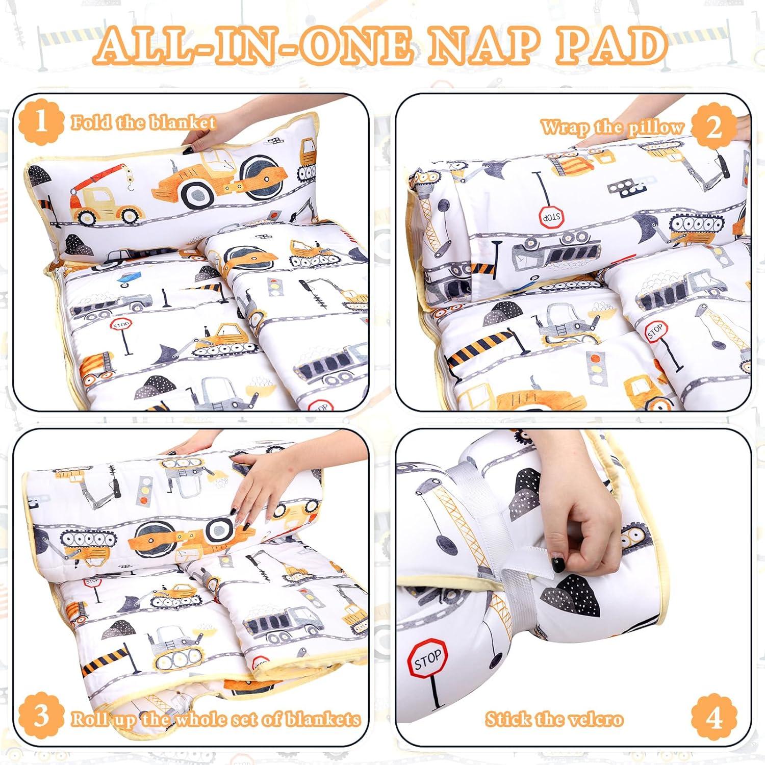 Alfombra de Siesta para Niños YR0009 con Almohada y Manta