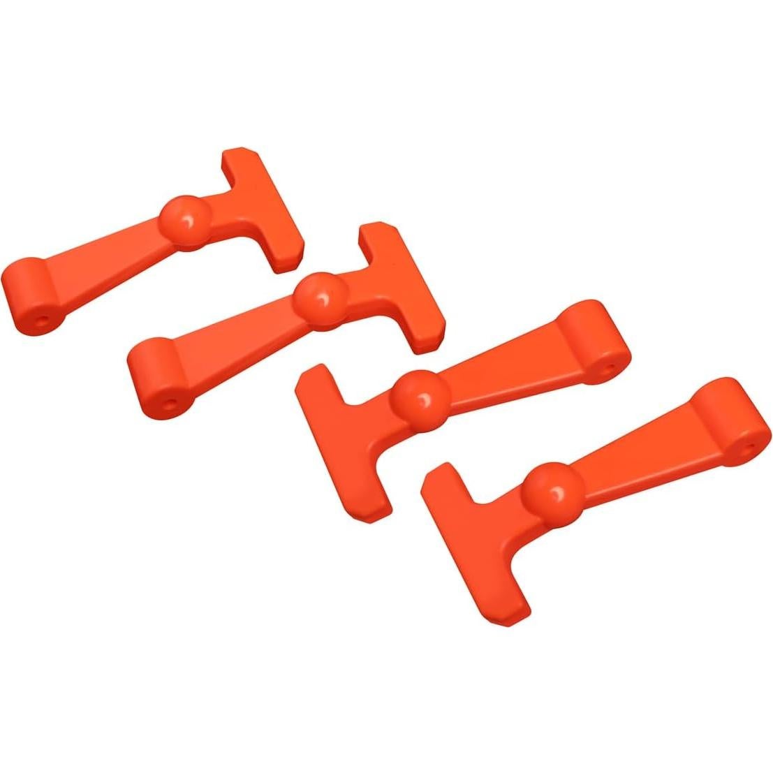 4 Pestillos de Refrigerador Ciuouient Alta Resistencia Naranja