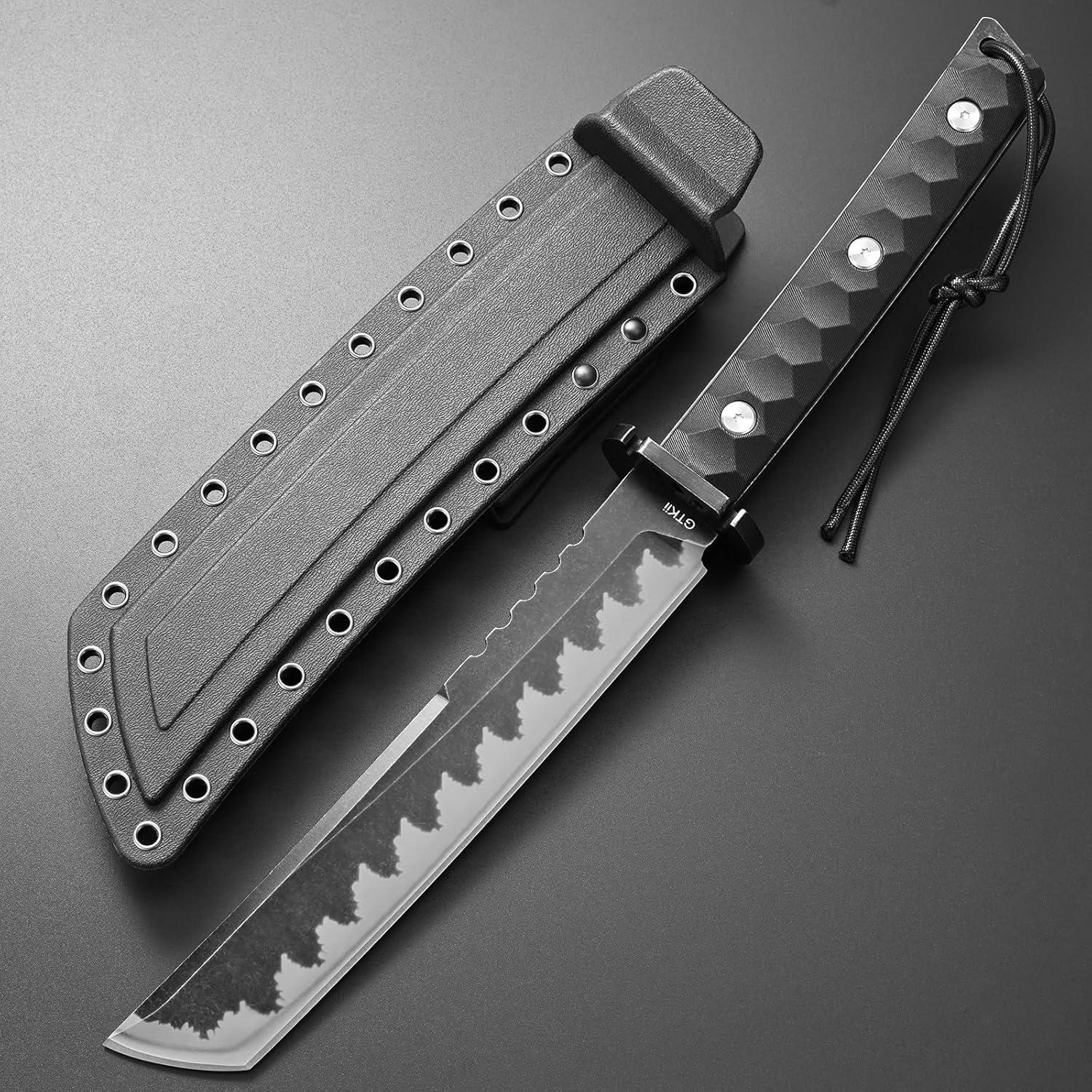 Cuchillo Fijo Gtkii GTK33 Acero AUS-10 Mango Nylon 39 cm