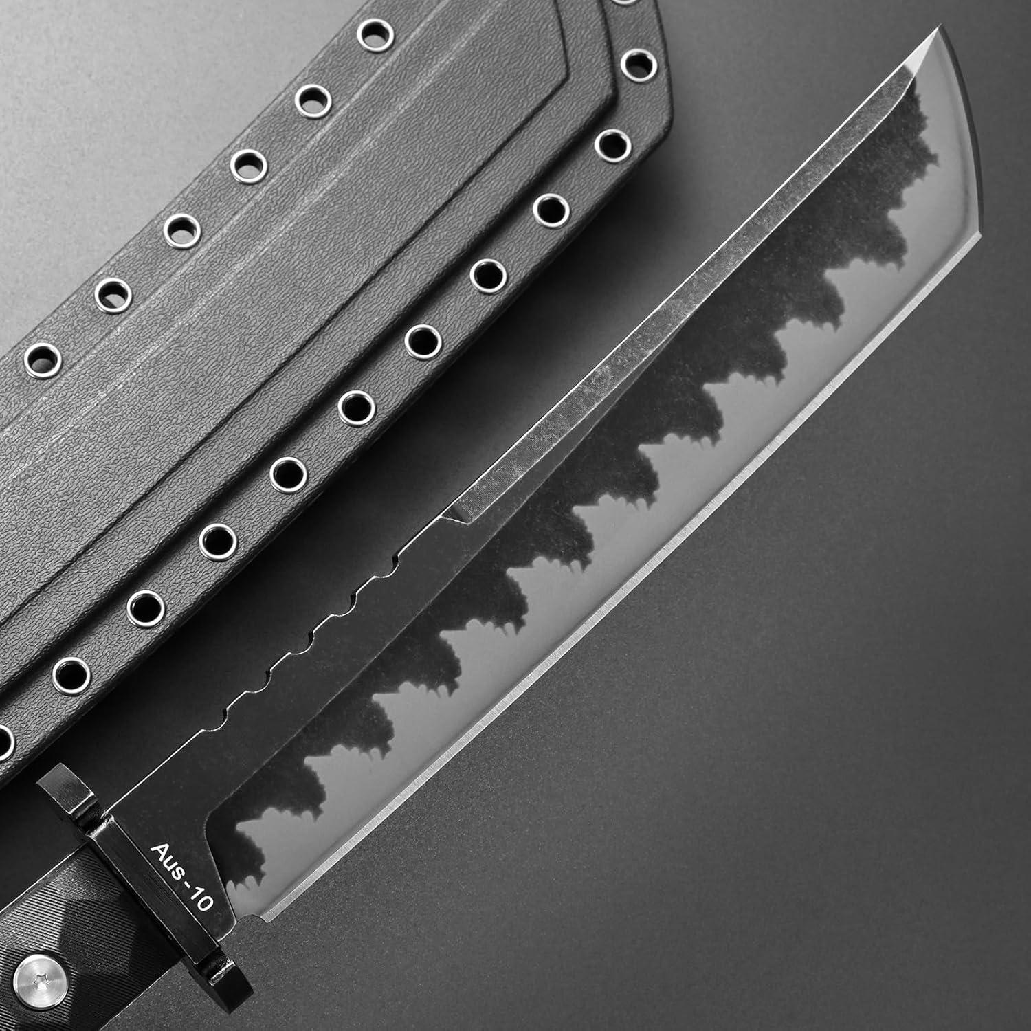 Cuchillo Fijo Gtkii GTK33 Acero AUS-10 Mango Nylon 39 cm