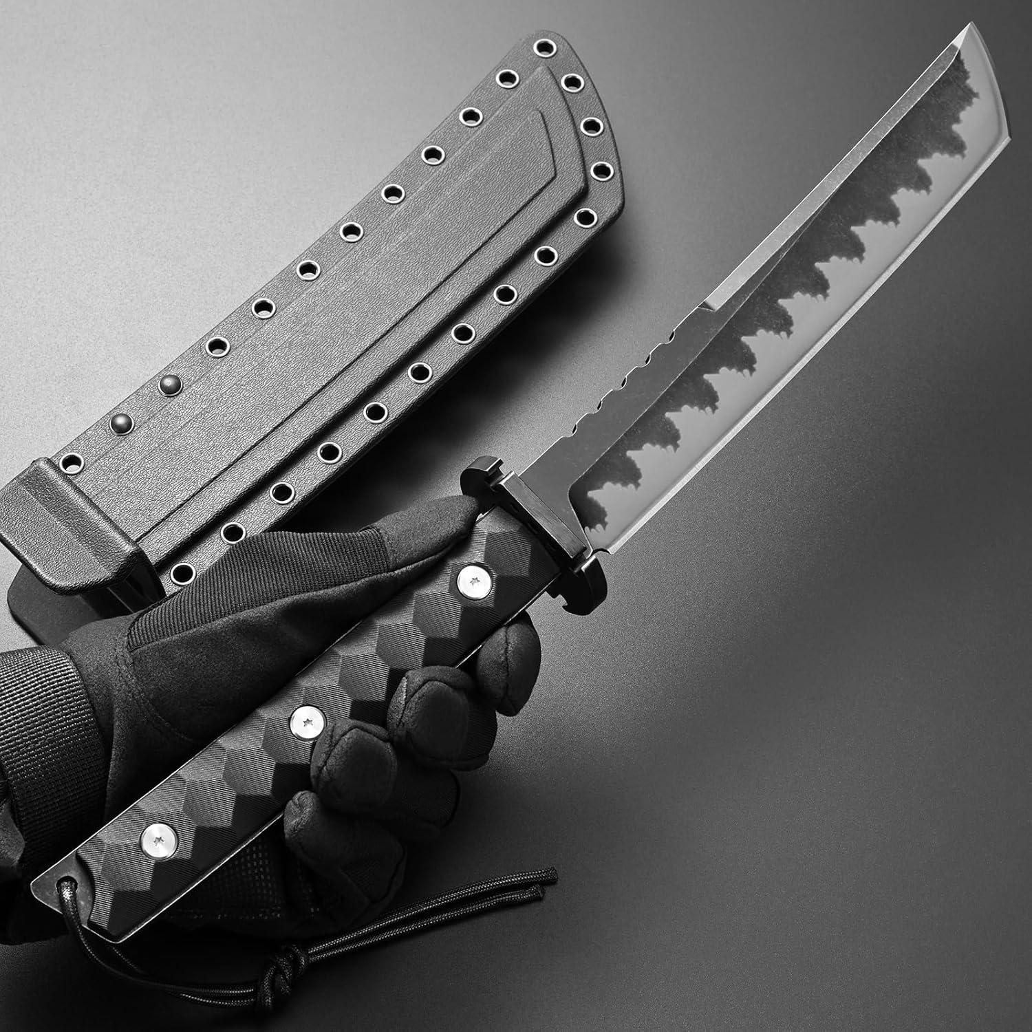 Cuchillo Fijo Gtkii GTK33 Acero AUS-10 Mango Nylon 39 cm
