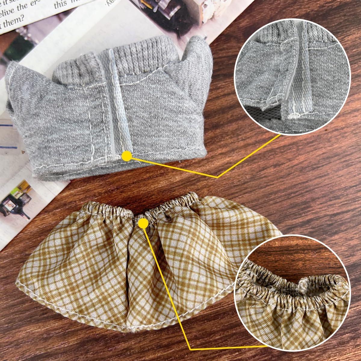 Conjunto de Ropa para Muñecas de 17cm Wei Long - 3 Piezas