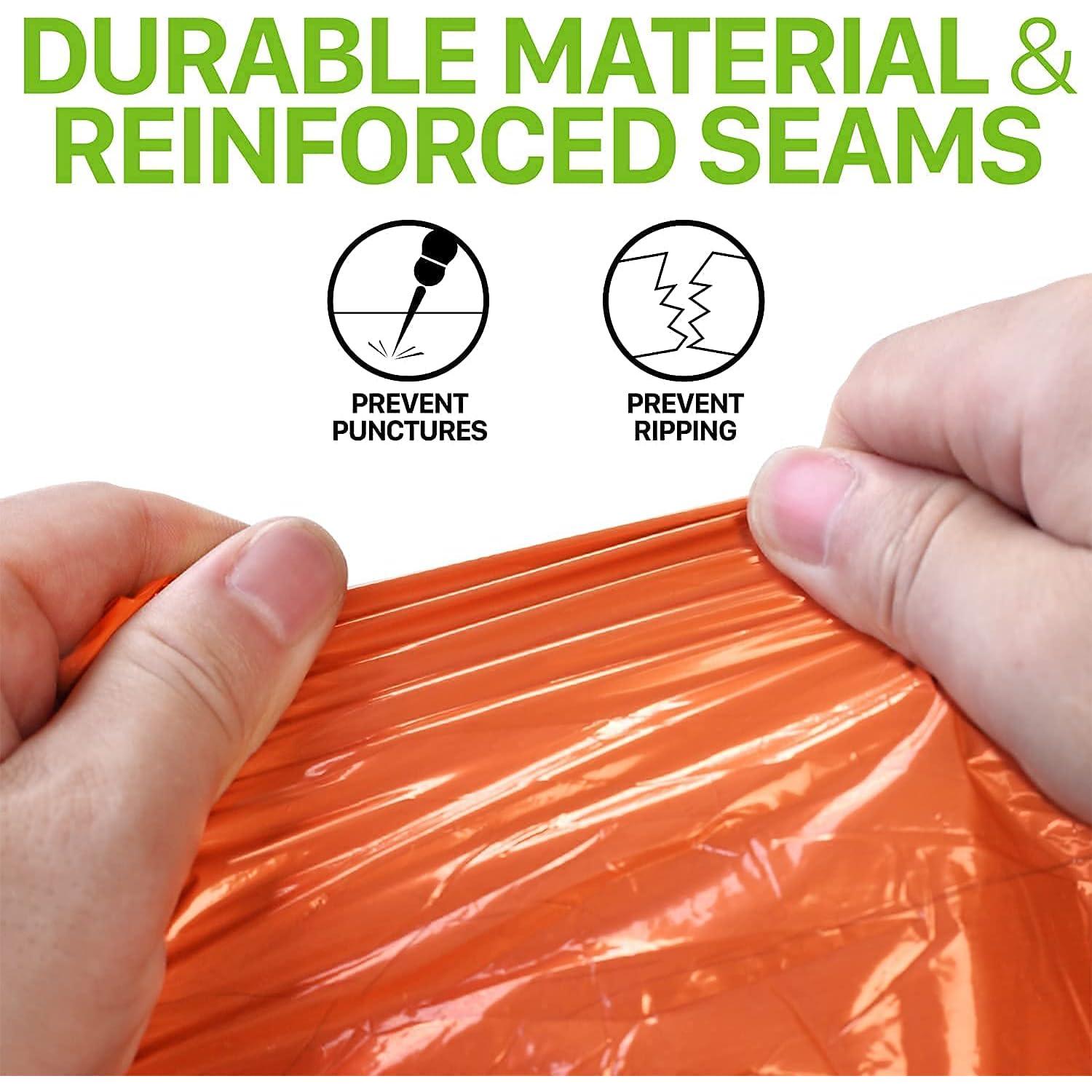 FosPower 2000mAh Emergency Weather Radio Portable Charger +Emergency Waterproof Rain Poncho [4 Pack] [Retains 90% Body Heat] Weather Resistant Raincoat