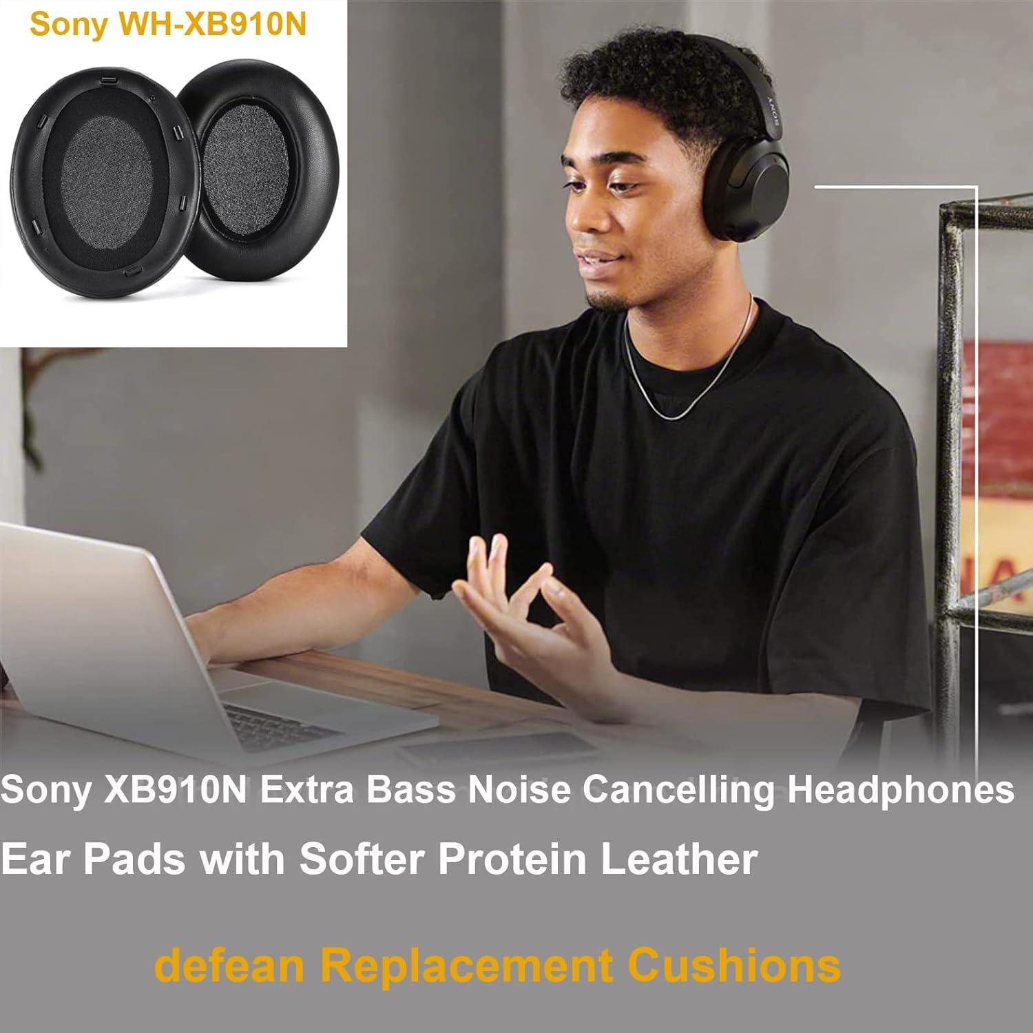 Cojines de Reemplazo para Auriculares Sony WH-XB910N Negro