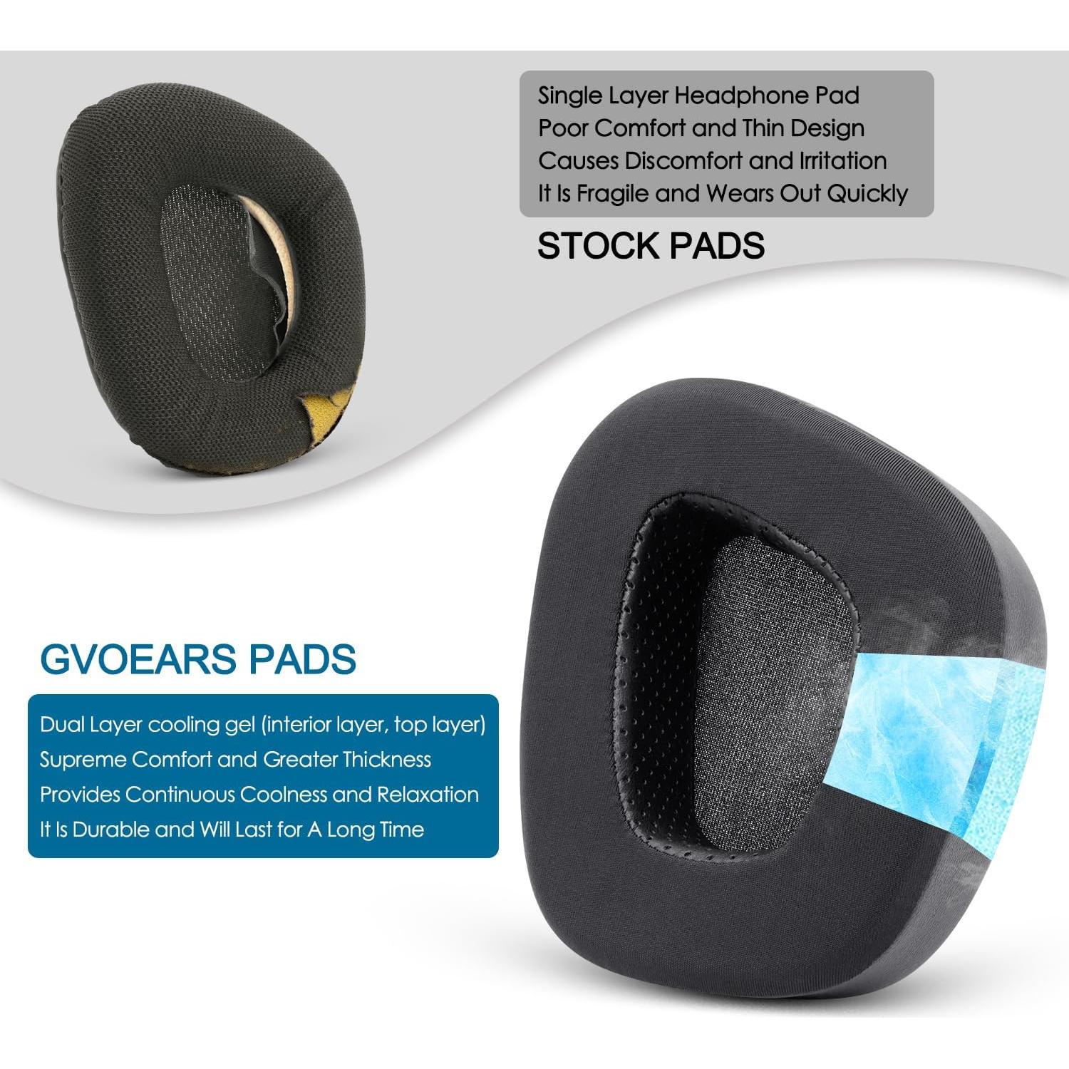 Almohadillas de Gel Refrigerante GVOEARS para Auriculares Turtle Beach