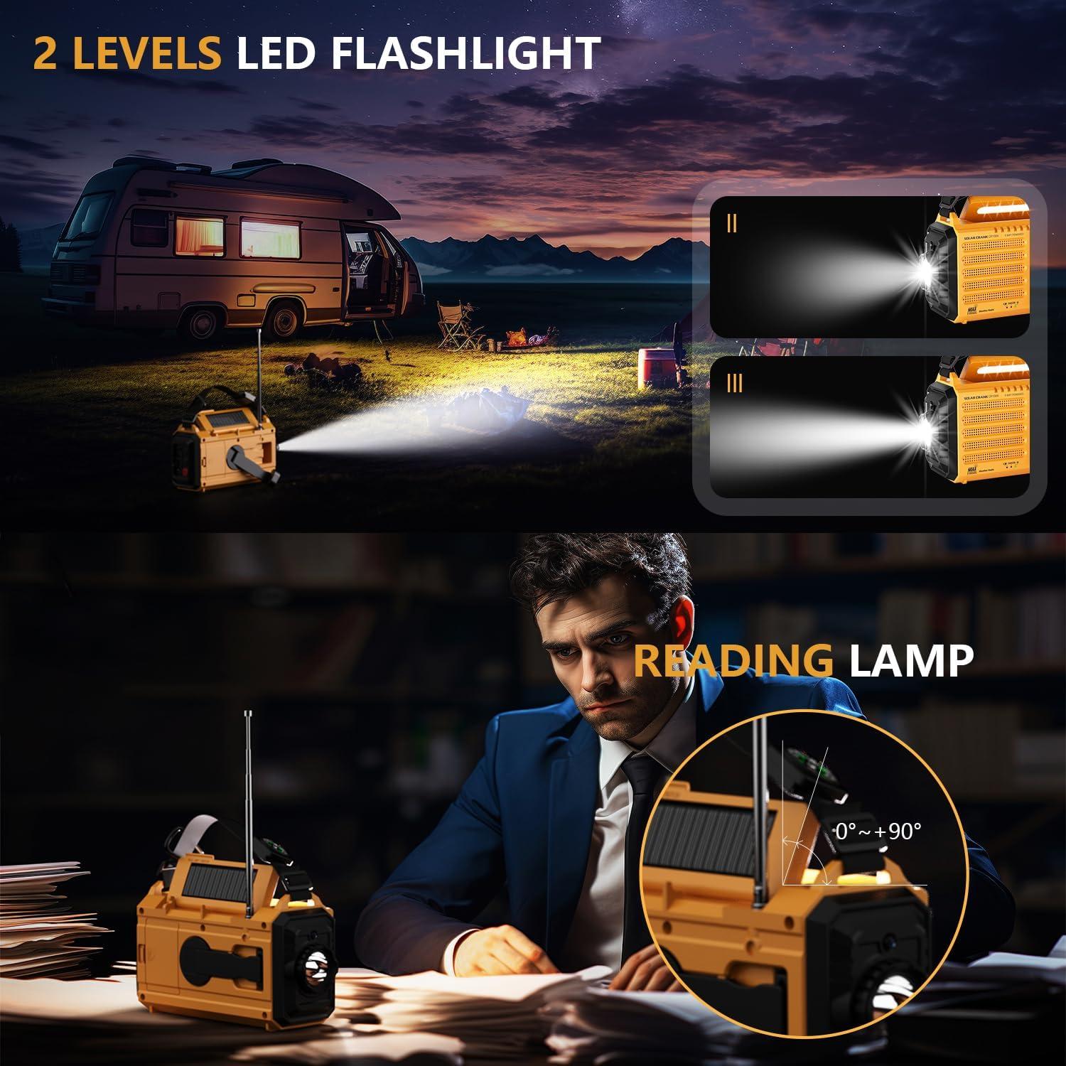 Radio Meteorológica PPLEE 5 en 1 Solar y Portátil