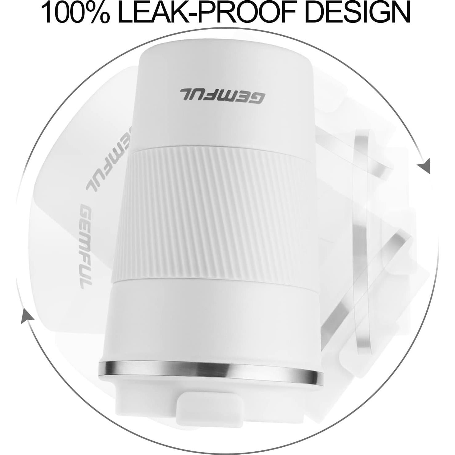 Taza de Viaje GEMFUL 13 oz Acero Inoxidable Aislada