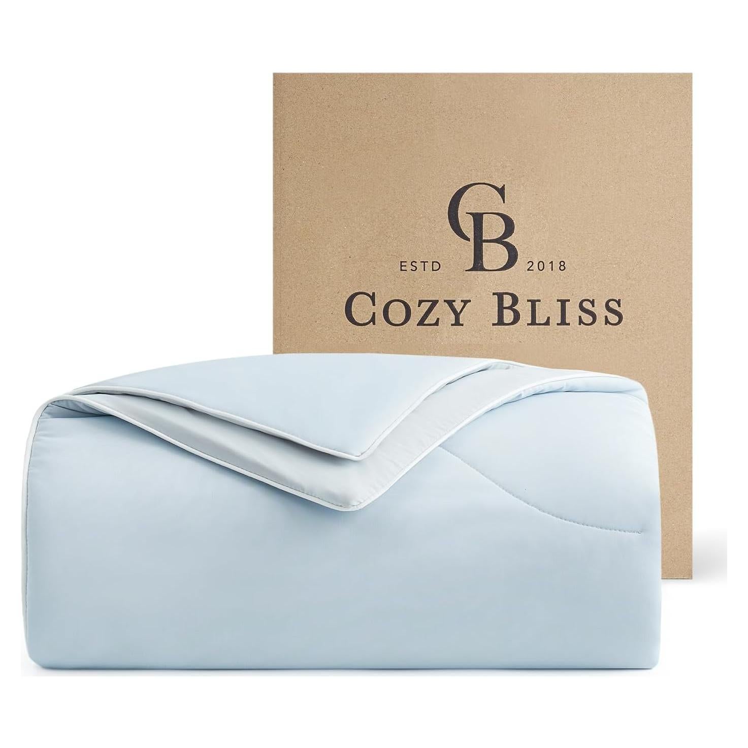 Confortador Doble Cara Cozy Bliss Individual Azul Frío 1.98 kg