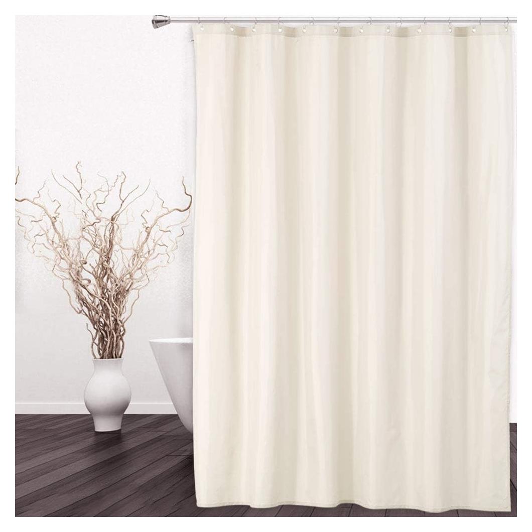 Cortina de Ducha CAROMIO 100% Impermeable 182.88x182.88 cm Marfil