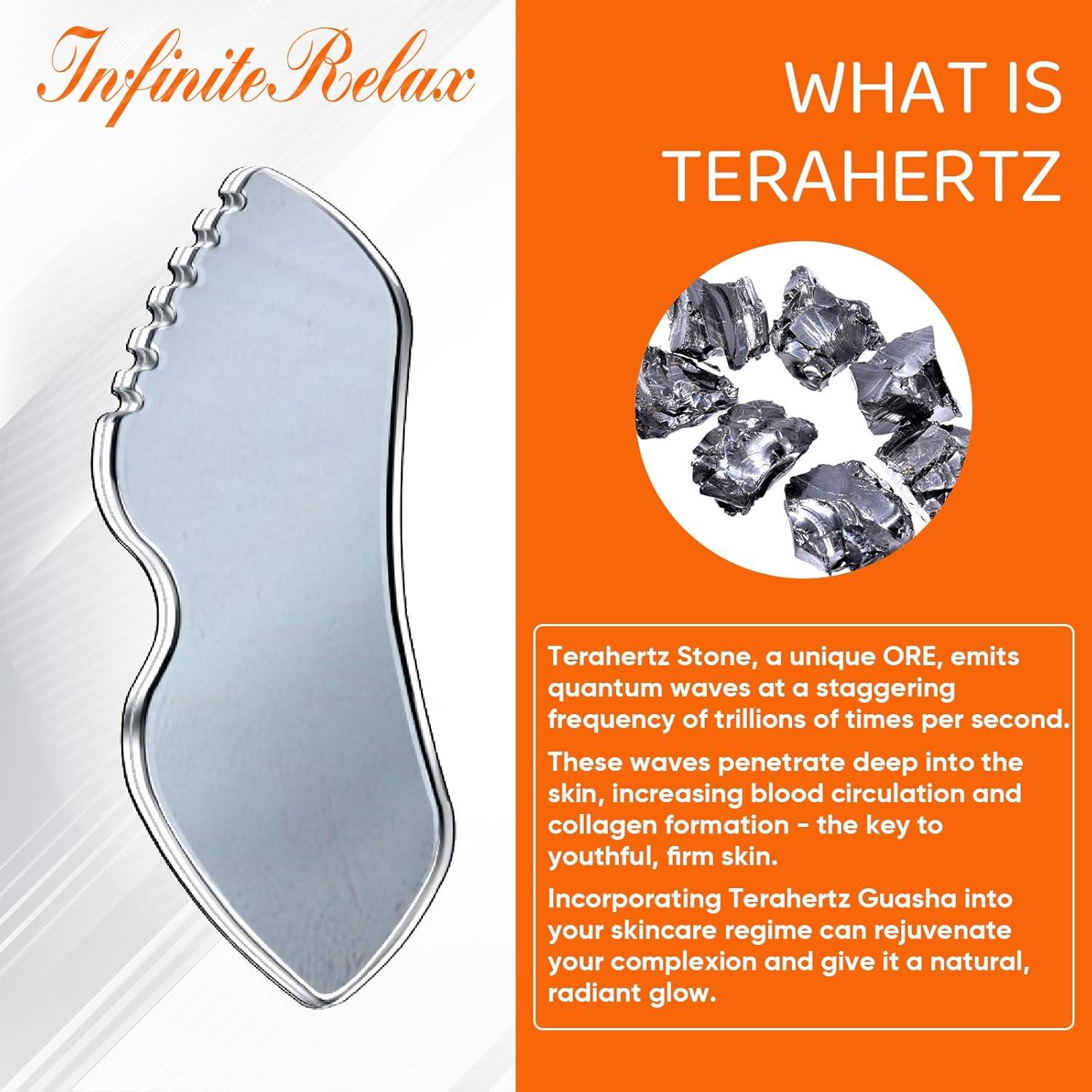 Juego de Herramientas Faciales Gua Sha Terahertz 2 Piezas