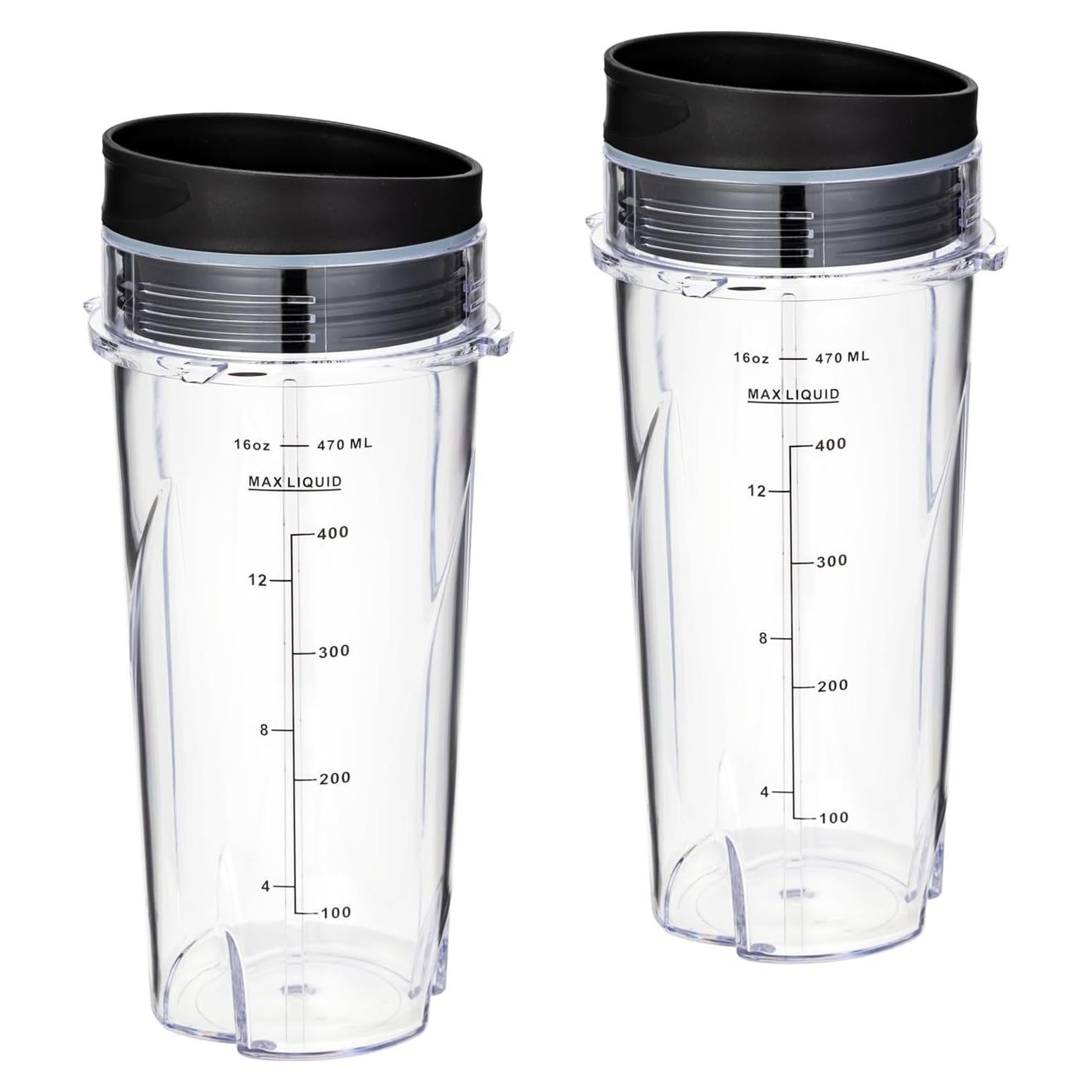 Tazas de Reemplazo Ninja QB3000SS QB3001SS 16oz 0.47L - 2 Paquetes