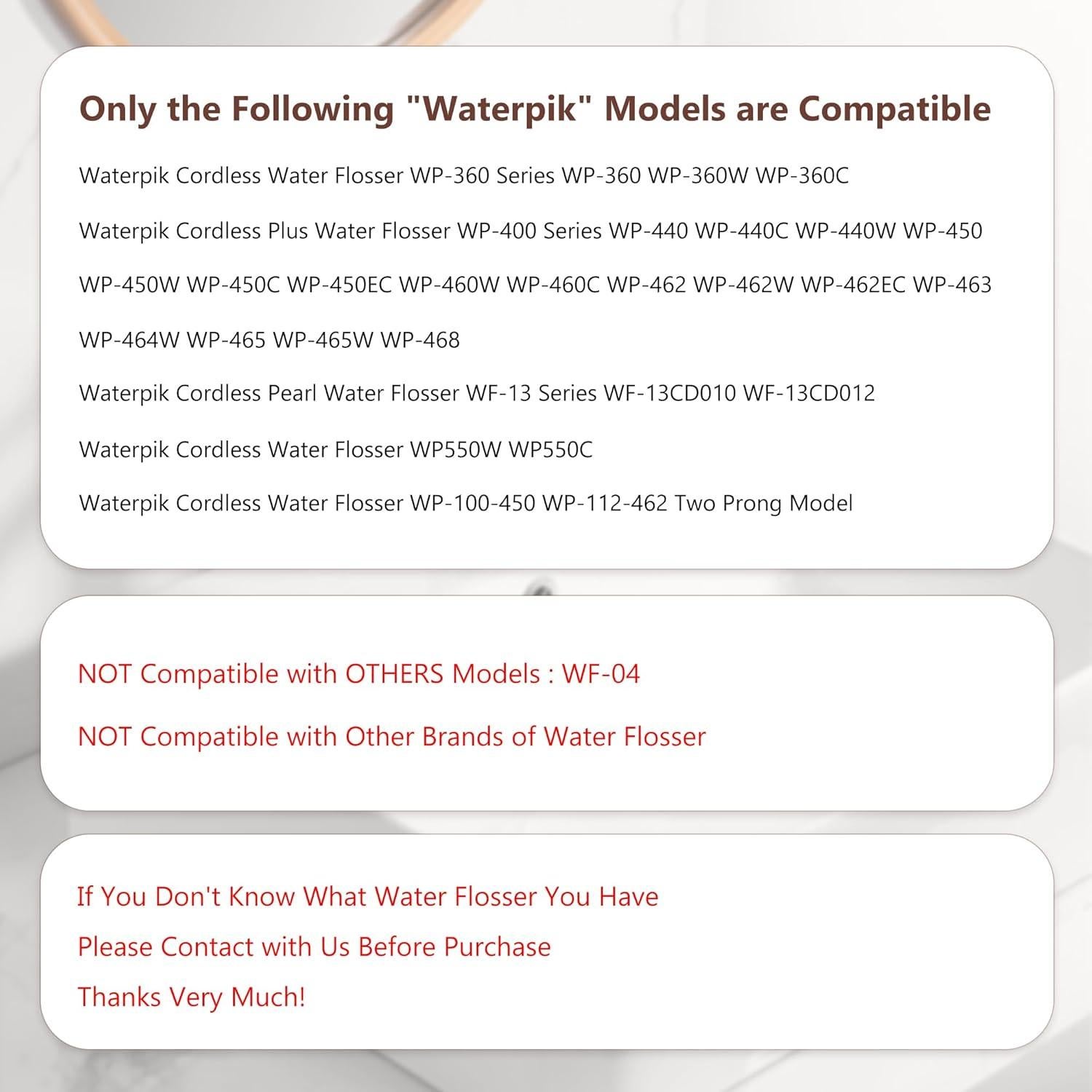 Cable de Carga USB Waterpik 1.8m 3V Compatible WP360 WP440