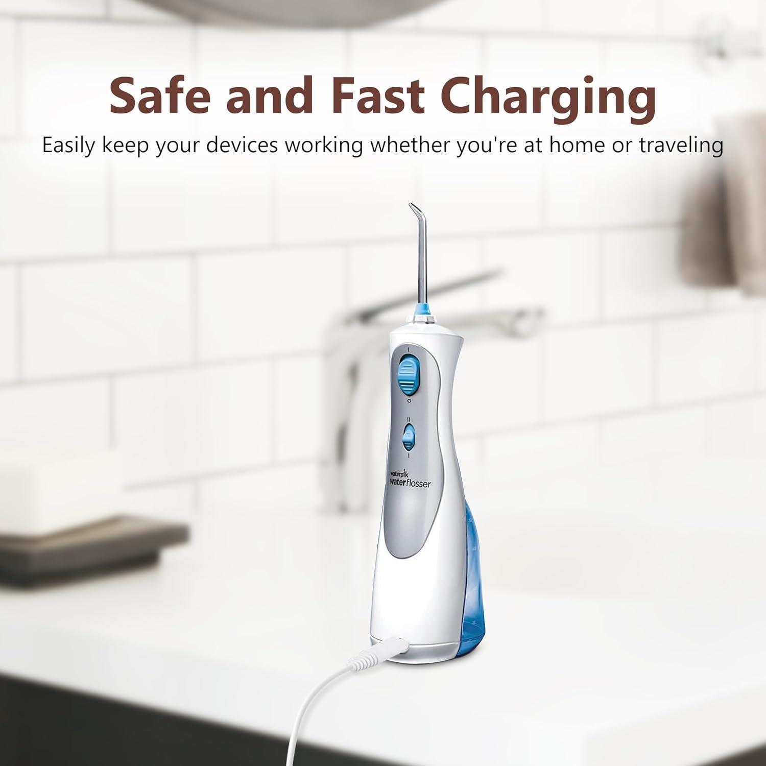 Cable de Carga USB Waterpik 1.8m 3V Compatible WP360 WP440