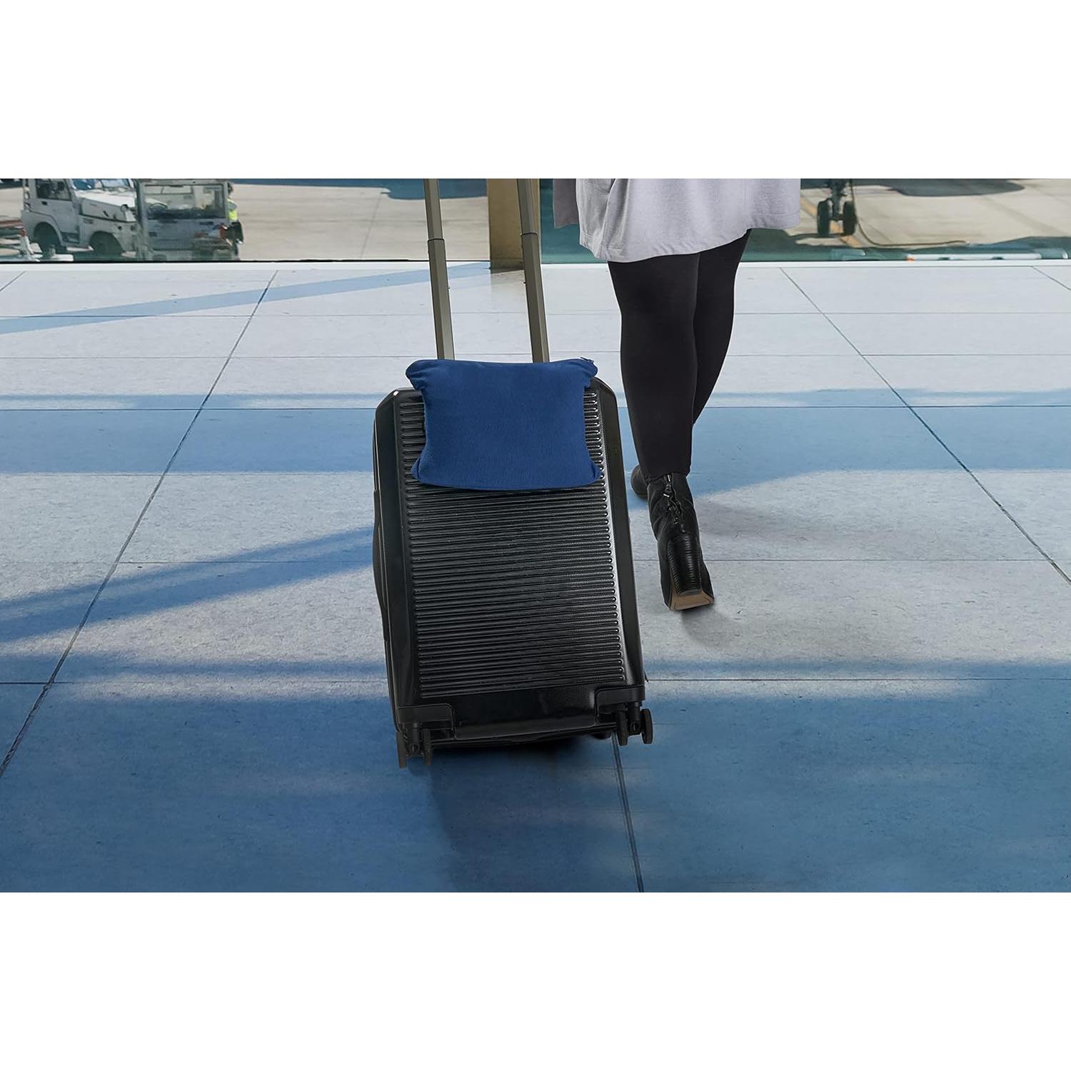 Manta de Viaje Brookstone 2 en 1 Polar Negra Compacta