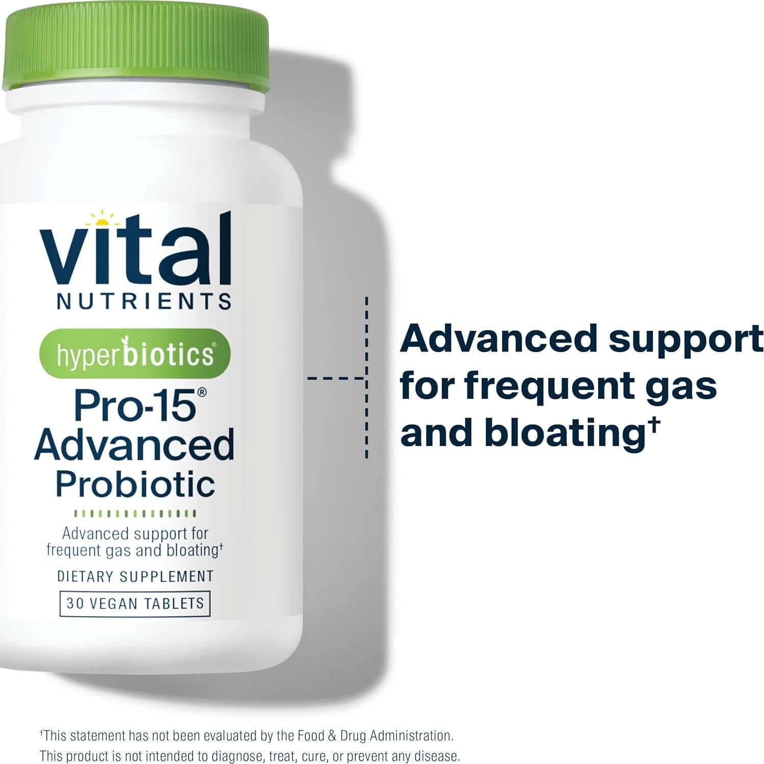 Probioticos Avanzados Hyperbiotics Pro-15 30 Tabletas Veganas