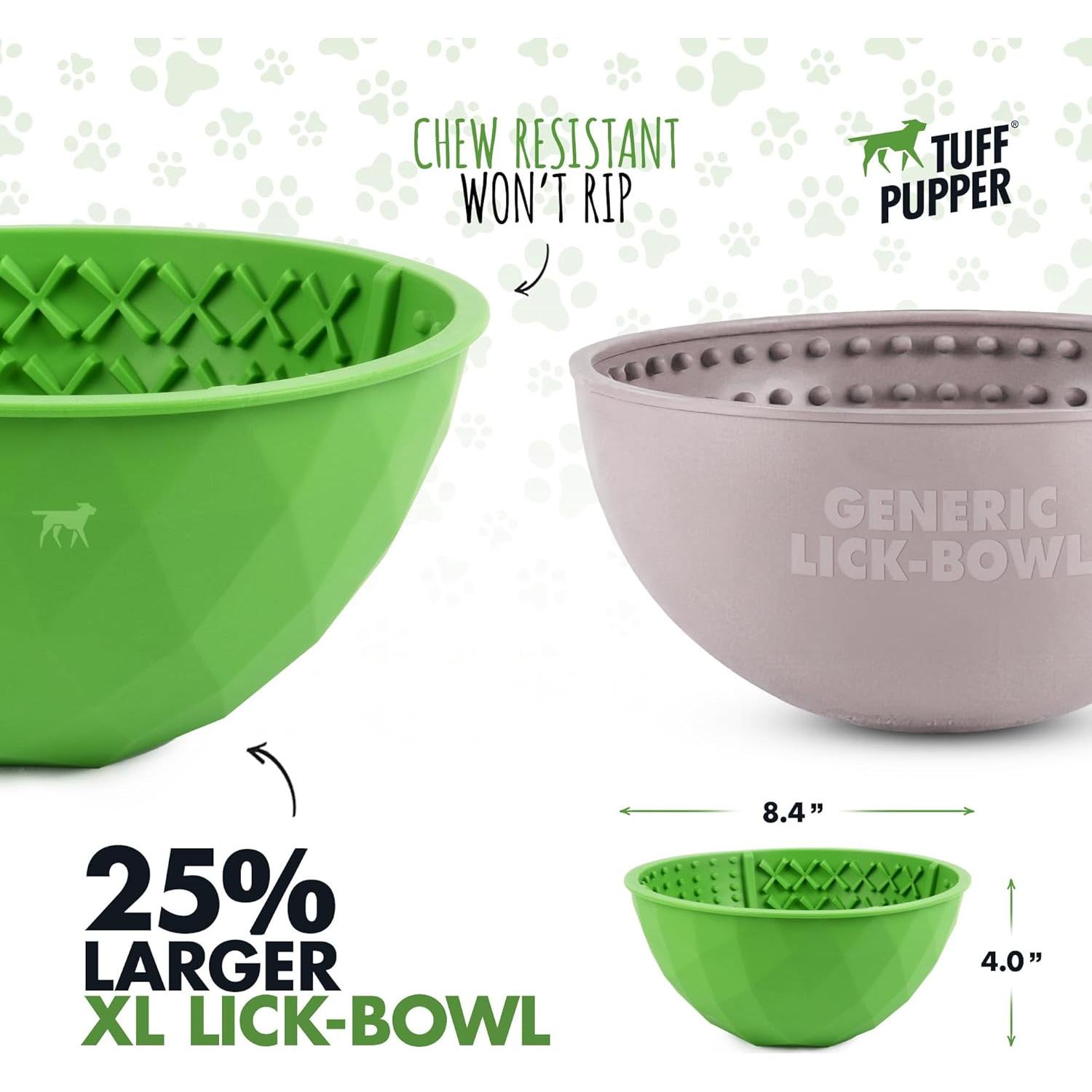 Tazón Lamer Perros Tuff Pupper XL Silicona 21cm 4 Texturas