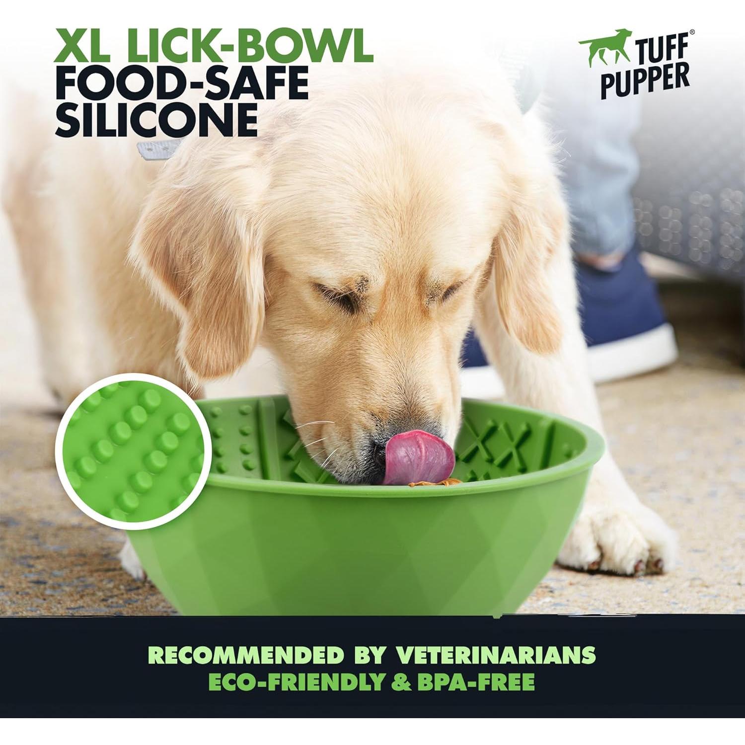 Tazón Lamer Perros Tuff Pupper XL Silicona 21cm 4 Texturas