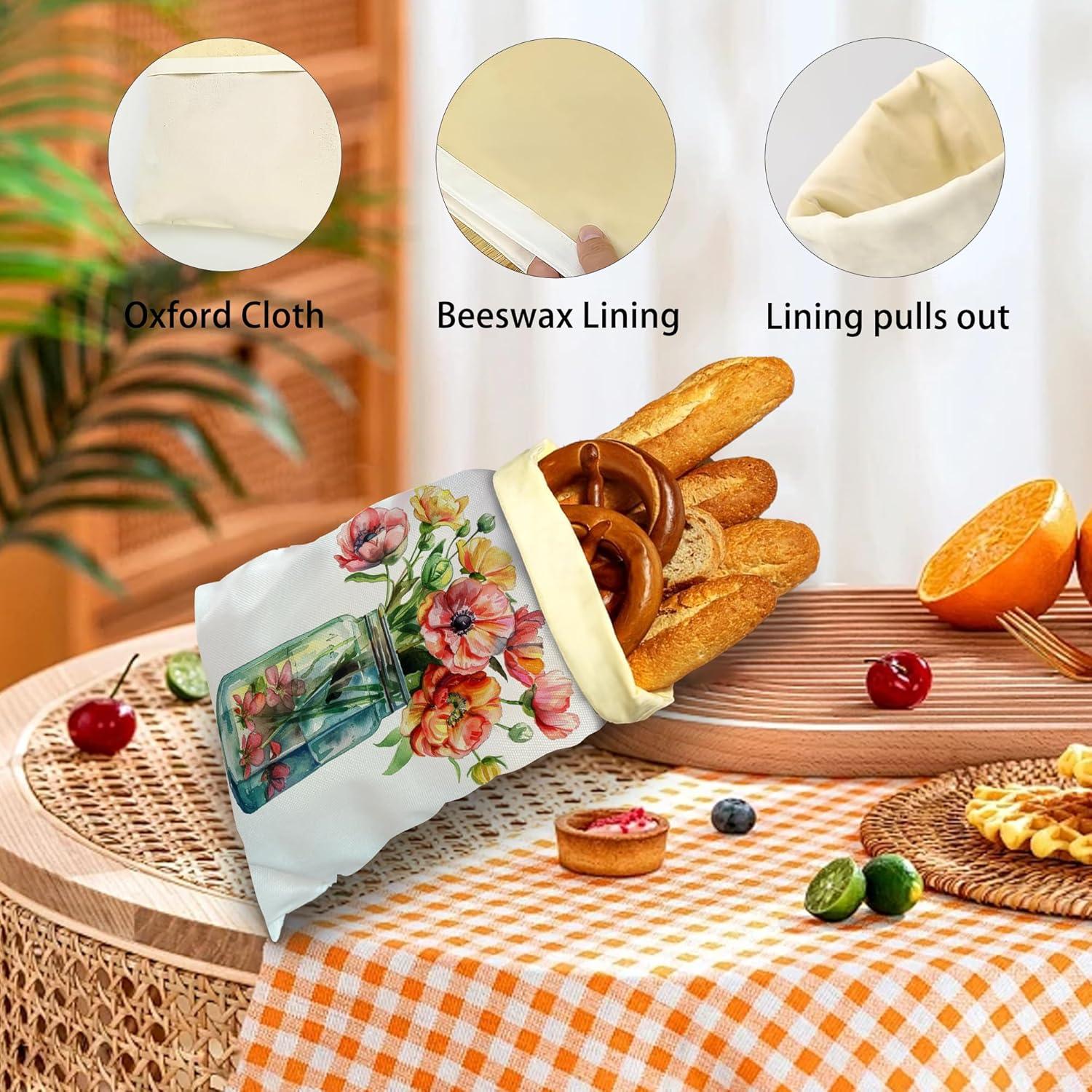 Bolsas de Pan de Cera de Abeja SINENRY 2 Unidades 33x43 cm