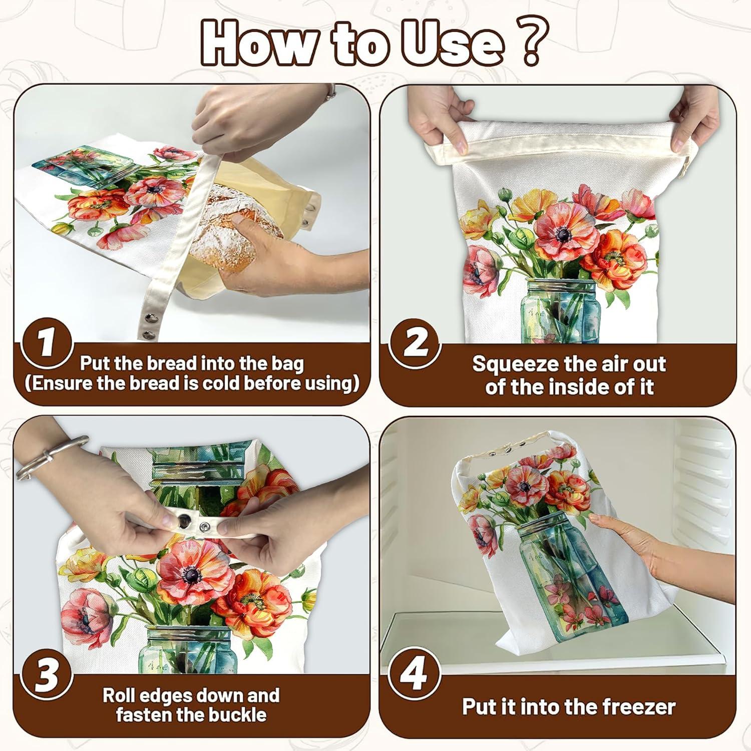 Bolsas de Pan de Cera de Abeja SINENRY 2 Unidades 33x43 cm