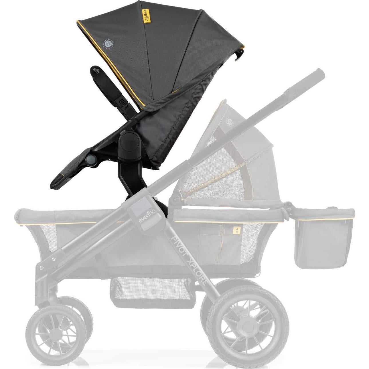 Carro de Paseo Evenflo Pivot Xplore 2 Asientos Gris