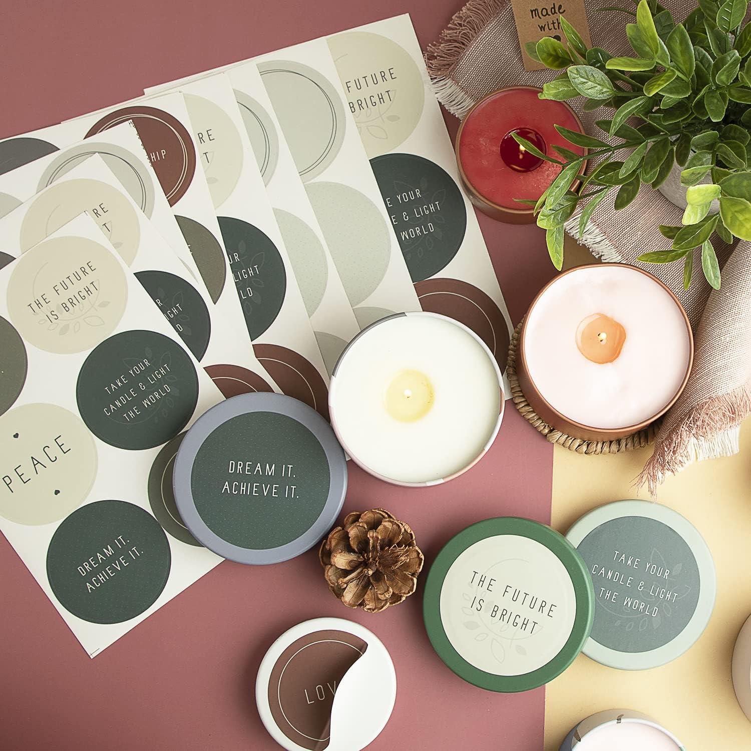 Tarros de Lata Hearth & Harbor para Hacer Velas - 12 Piezas