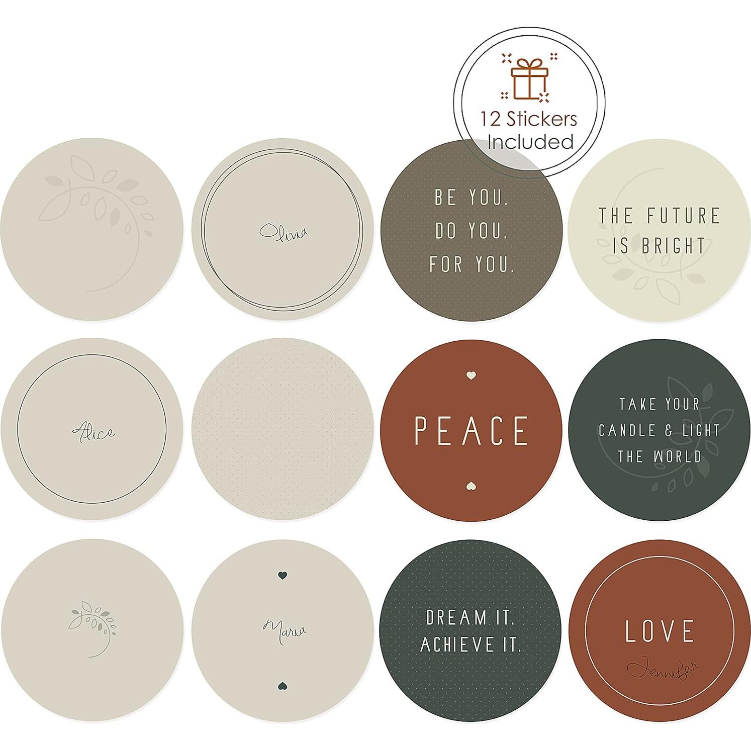 Tarros de Lata Hearth & Harbor para Hacer Velas - 12 Piezas