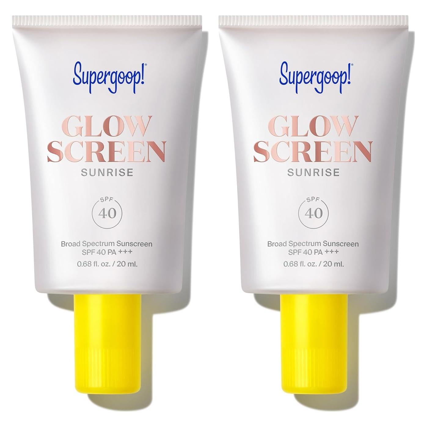 Protector Solar Supergoop! Glowscreen SPF 40 - 20 mL x 2