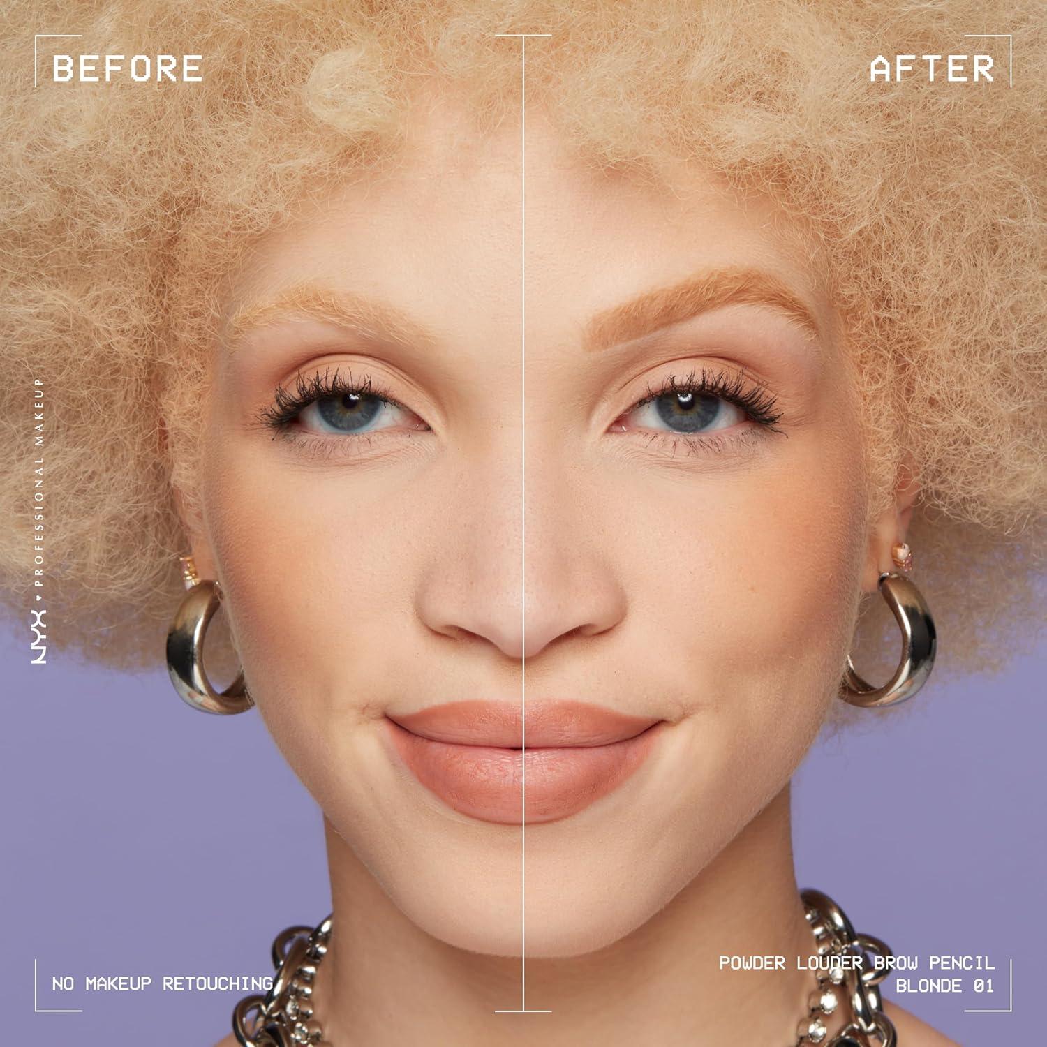 Lápiz de Cejas NYX Powder Louder 1.13g Vegano Rubio