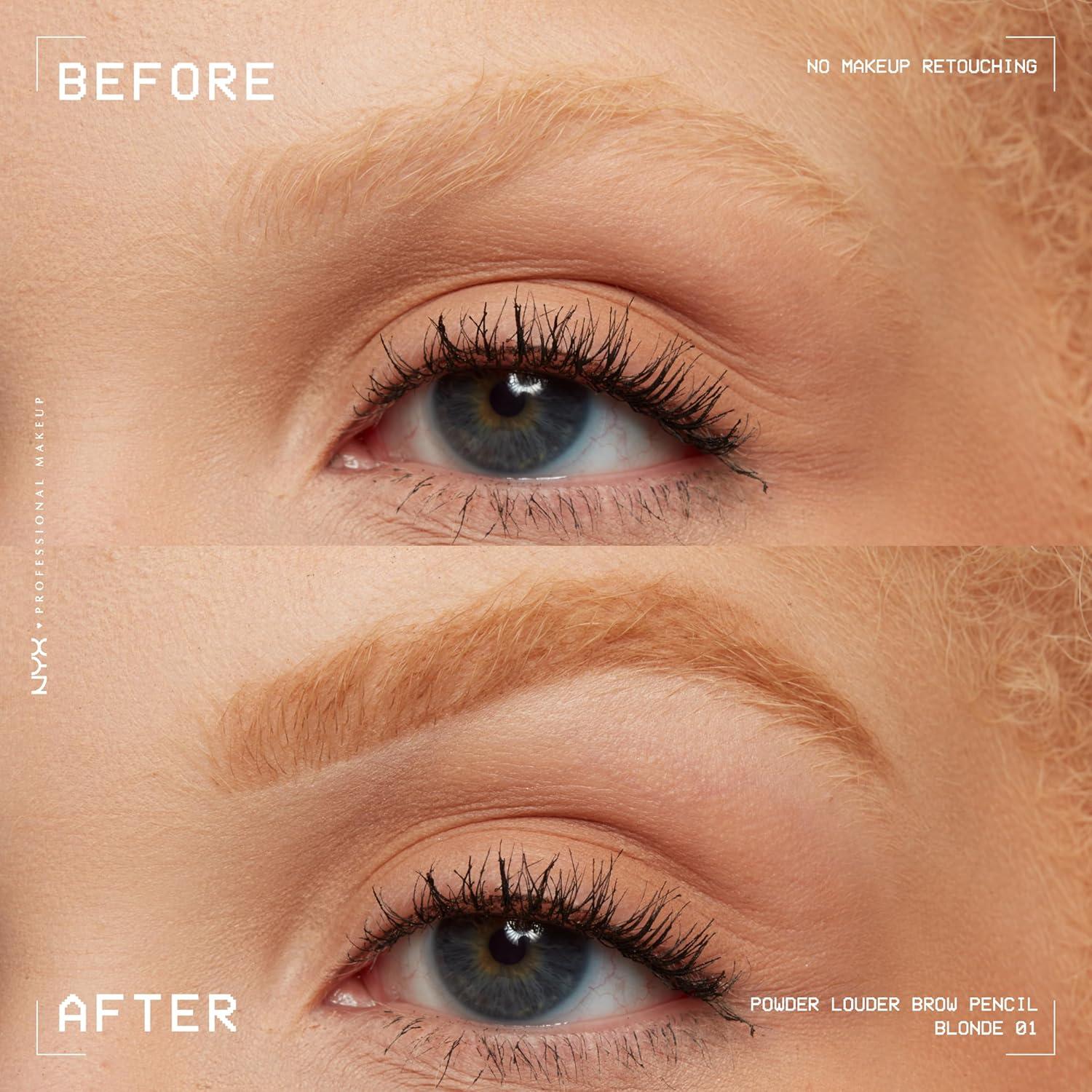 Lápiz de Cejas NYX Powder Louder 1.13g Vegano Rubio