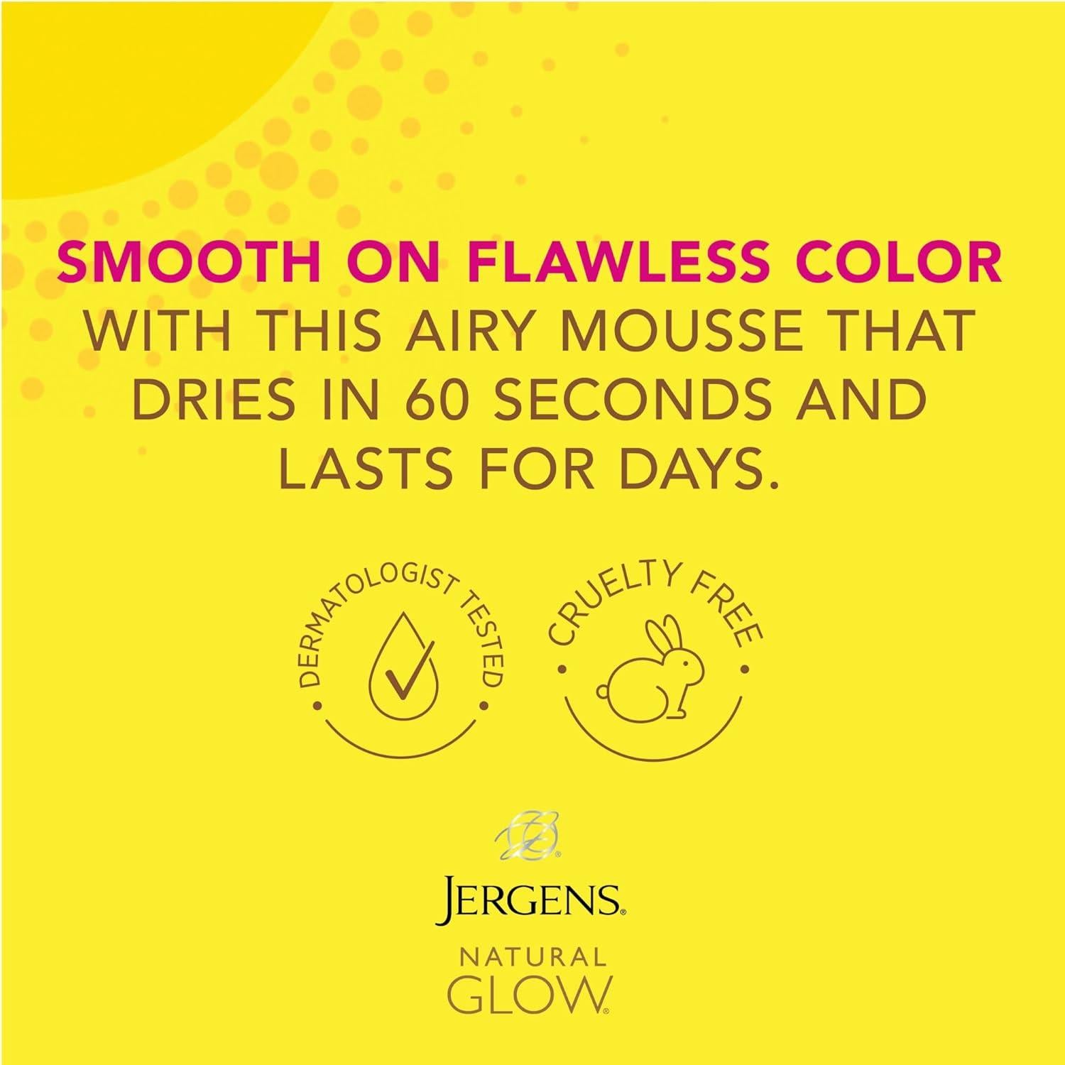 Mousse Autobronceador Jergens Natural Glow 170 ml Bronce Profundo