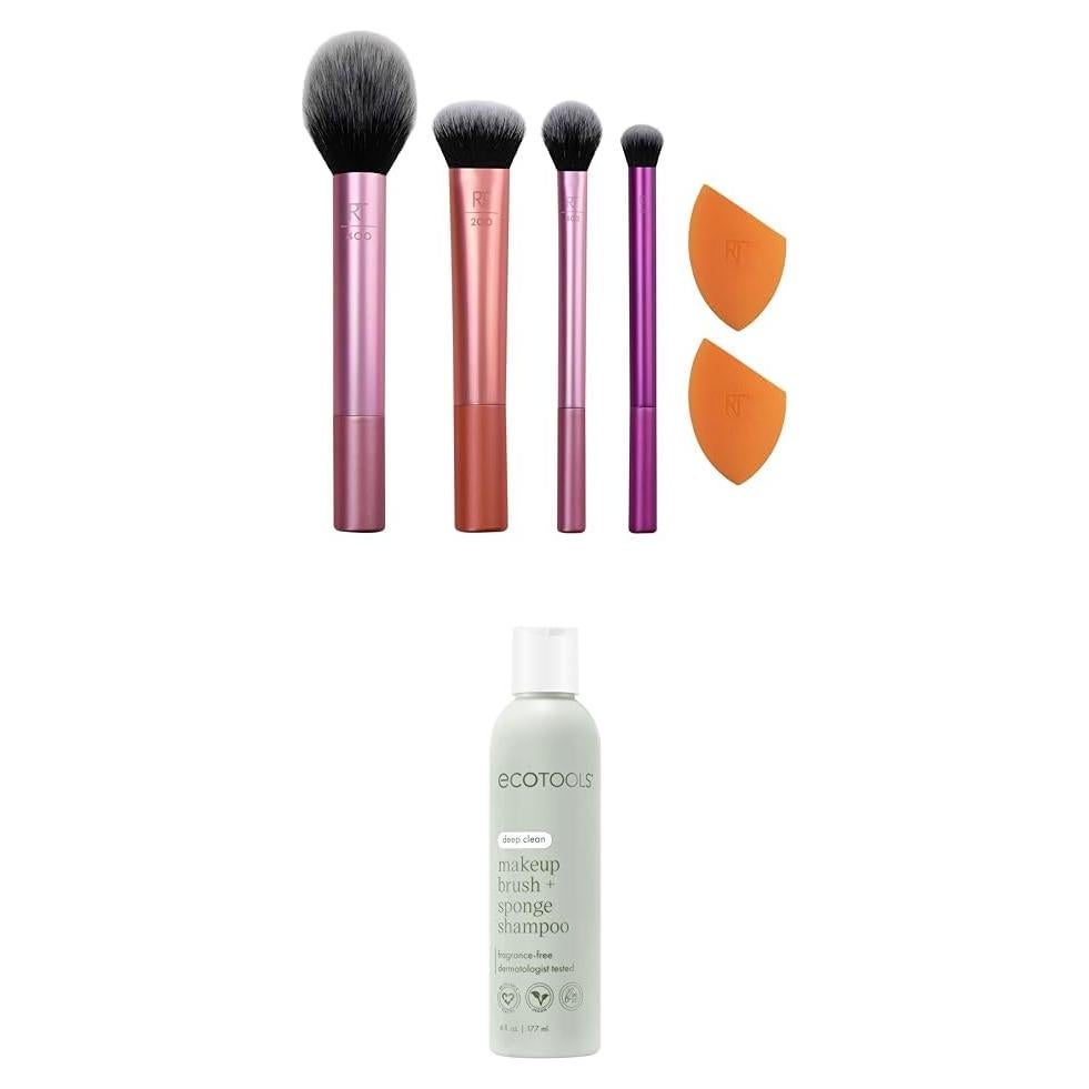 Conjunto Esenciales Diarios Real Techniques 6PC + Champú EcoTools