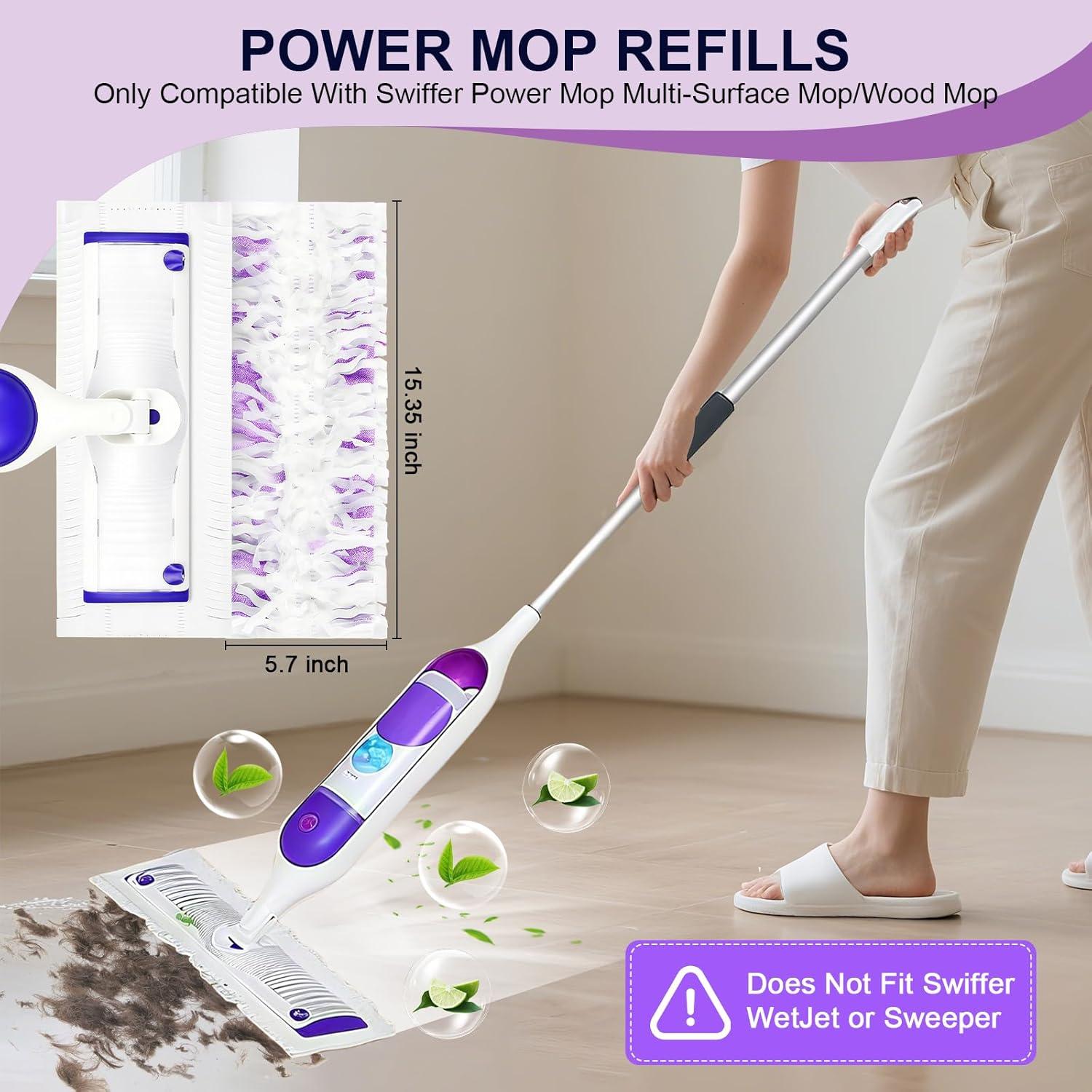 25 Recargas Mopas Nyywth para Swiffer Power Mop 14 Capas