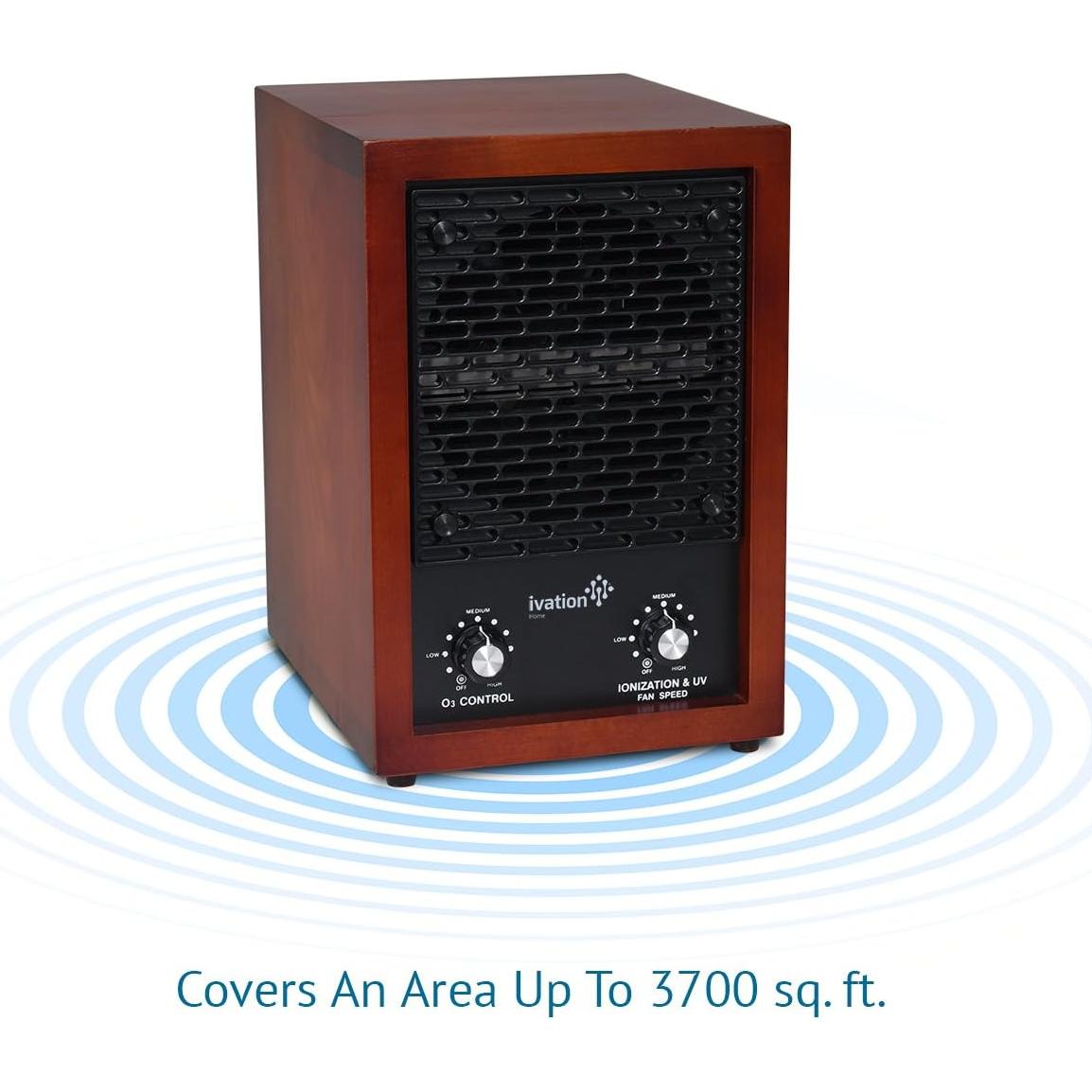 Purificador de Aire HEPA Ivation 5-en-1 con Ozono y UV