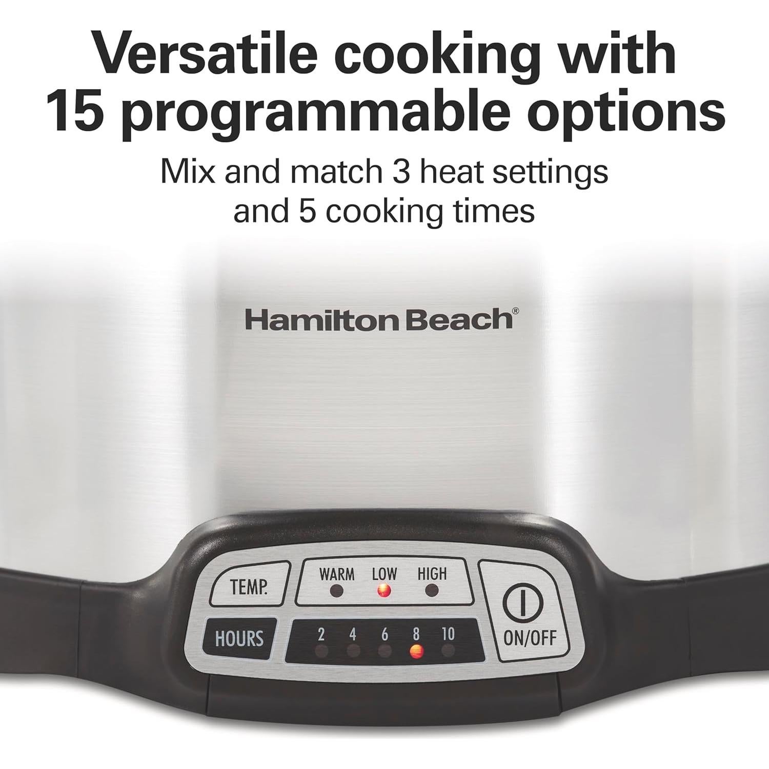 Olla de Cocción Lenta Programable Hamilton Beach 4 Cuartos