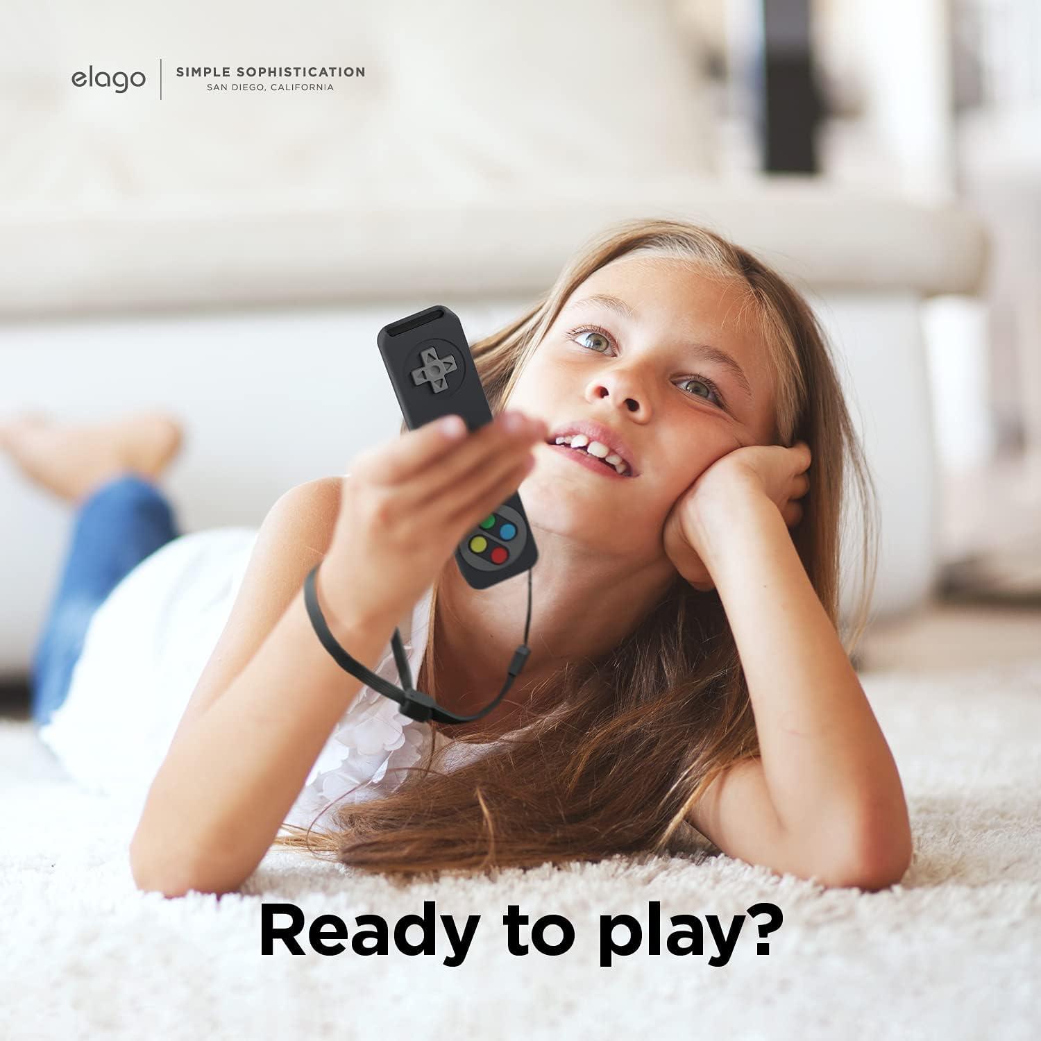 Funda Retro elago R4 para Control Remoto Apple TV 4K 2022/2021 - Silicona Premium Negra