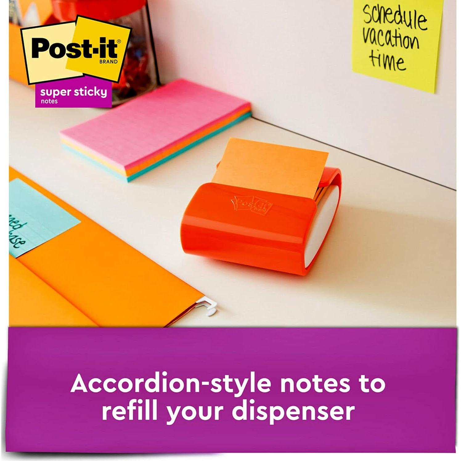 Notas Adhesivas Super Sticky Post-it 3x3 cm 10 Blocs Energy Boost