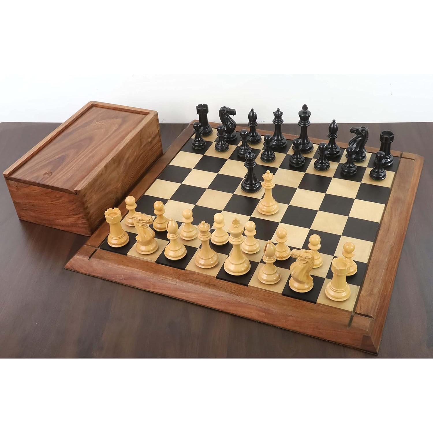 Juego de Ajedrez de Madera Royal Chess Mall 4.1" Pro Staunton