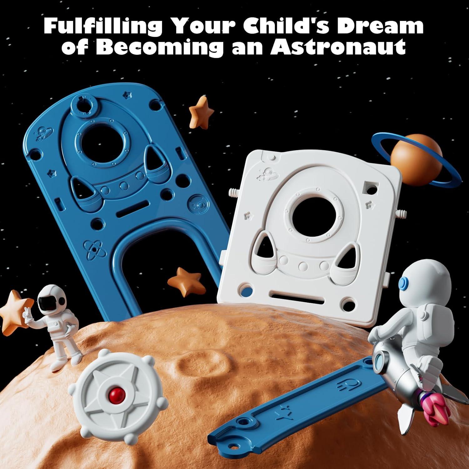 Parque Infantil 67i Azul 6 en 1 para Niños 1-3 Años con Tobogán