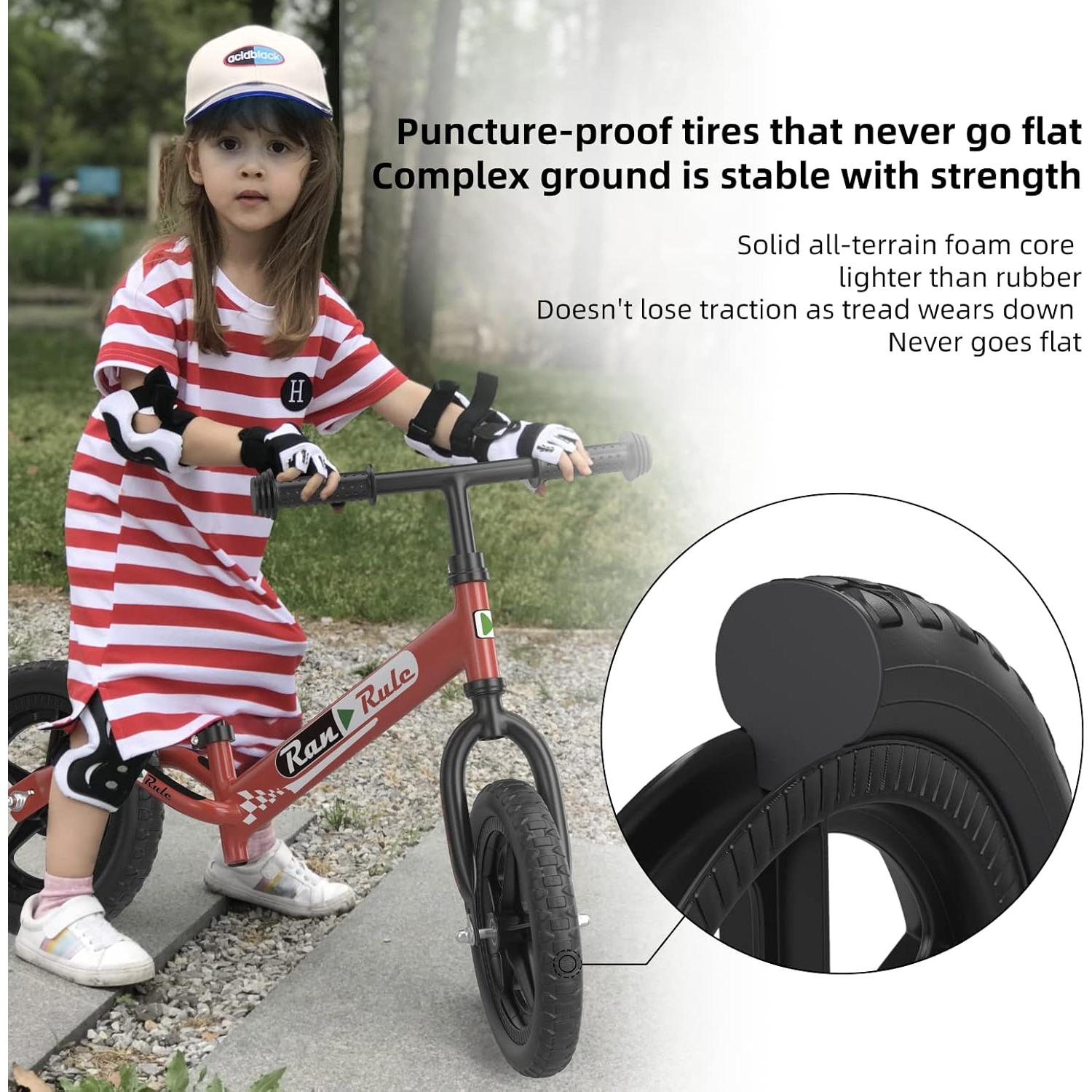 Bicicleta de Equilibrio RoyalBaby 12" Ajustable para Niños 2-5 Años