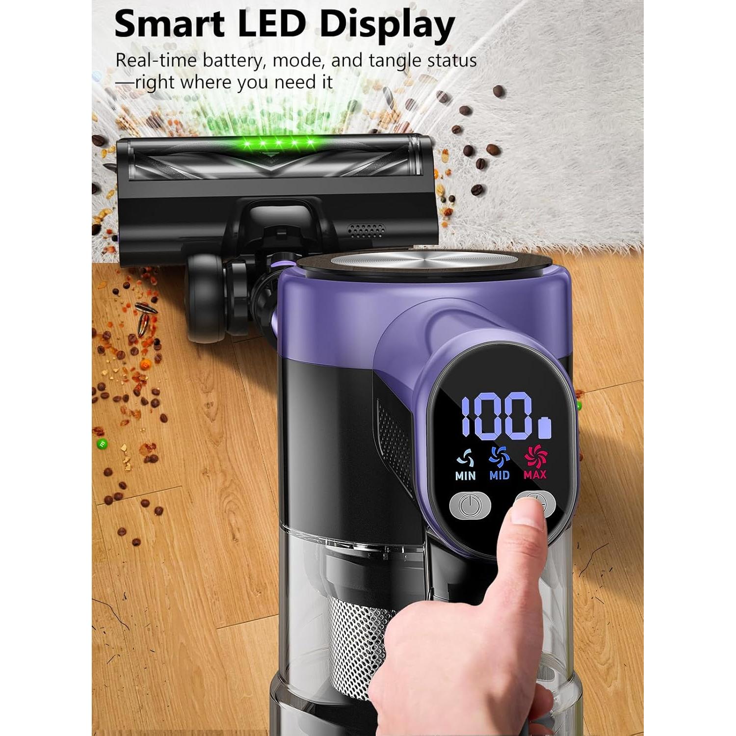 Aspiradora Inalámbrica OIRFND H28 500W 55 Minutos de Uso