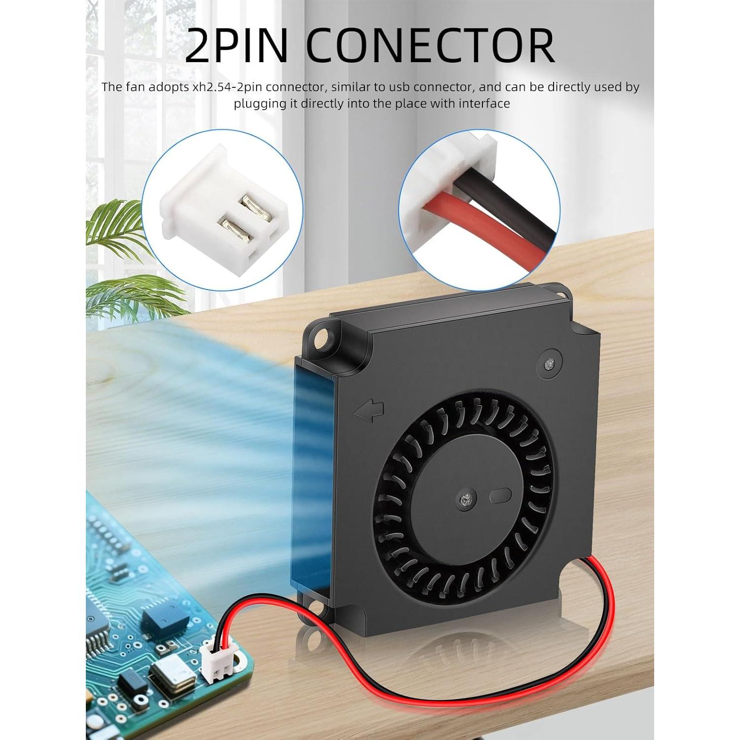 2 Ventiladores de Reemplazo 40mm 24V AmRunJe 9500 RPM