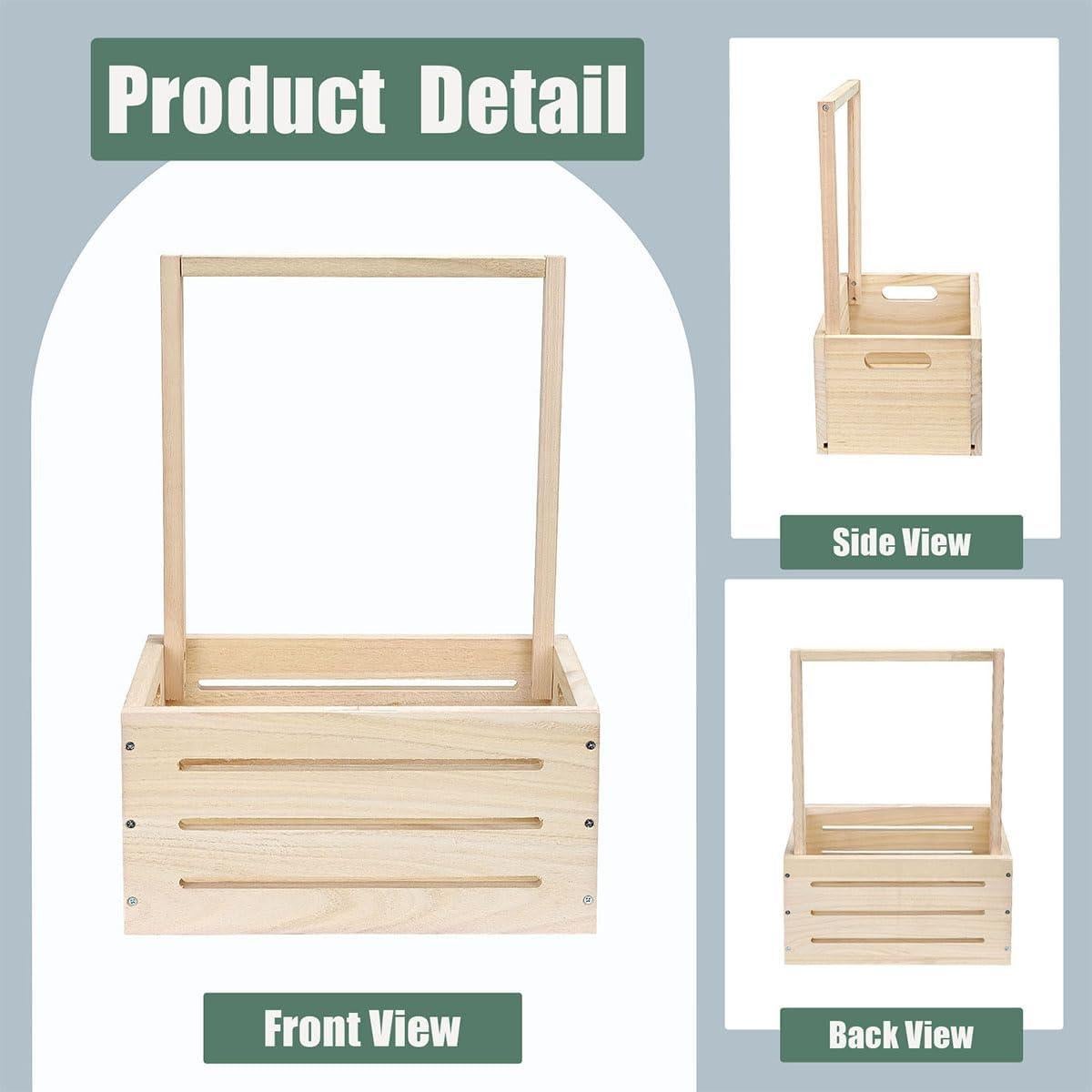 Caja de Madera GaliGali para Baby Shower con Perchas y Guirnalda