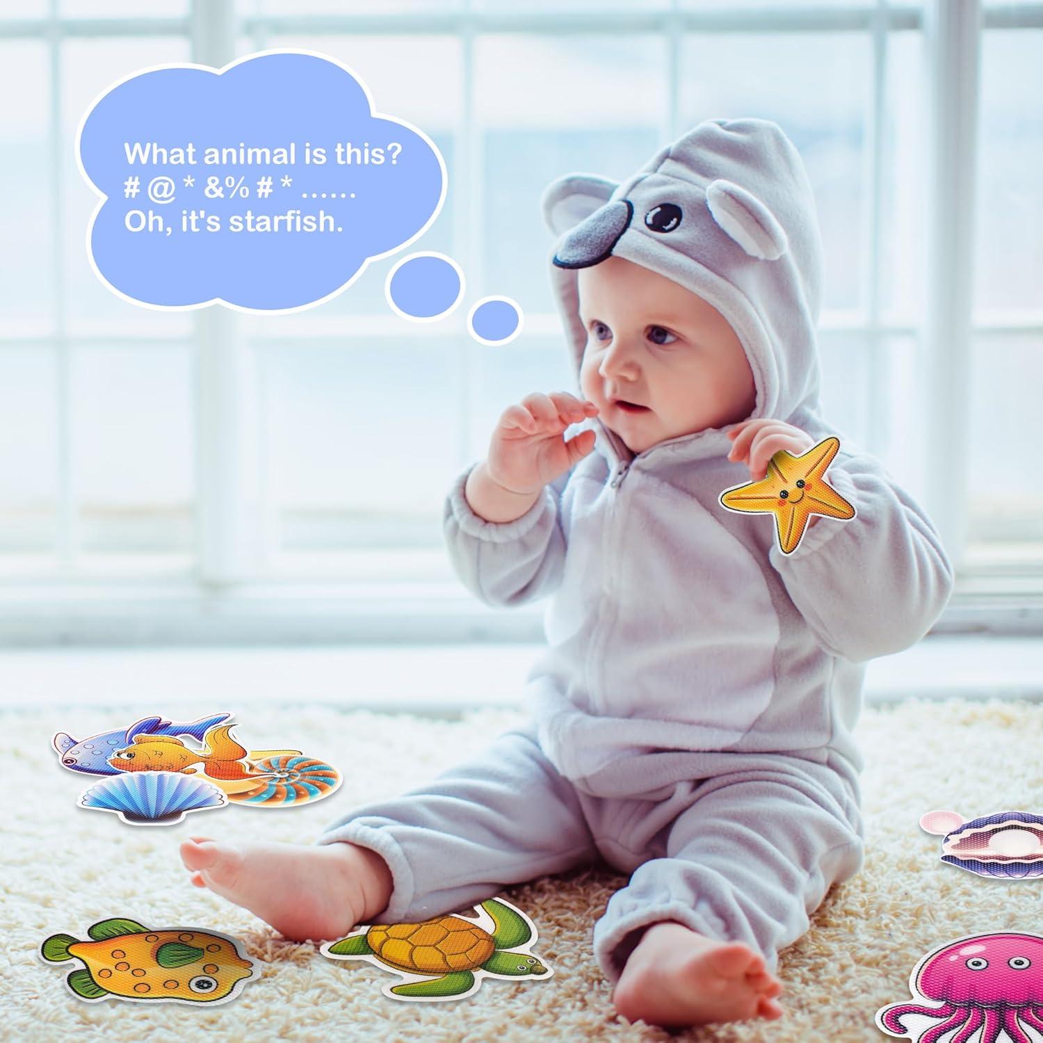 20 Pegatinas Antideslizantes PGFUN para Baño Criaturas Marinas