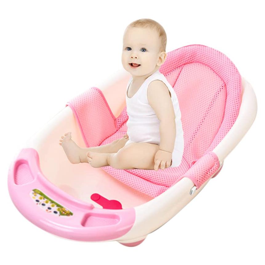 Almohadilla de Baño para Bebés Universal Antideslizante Azul 50x34 cm