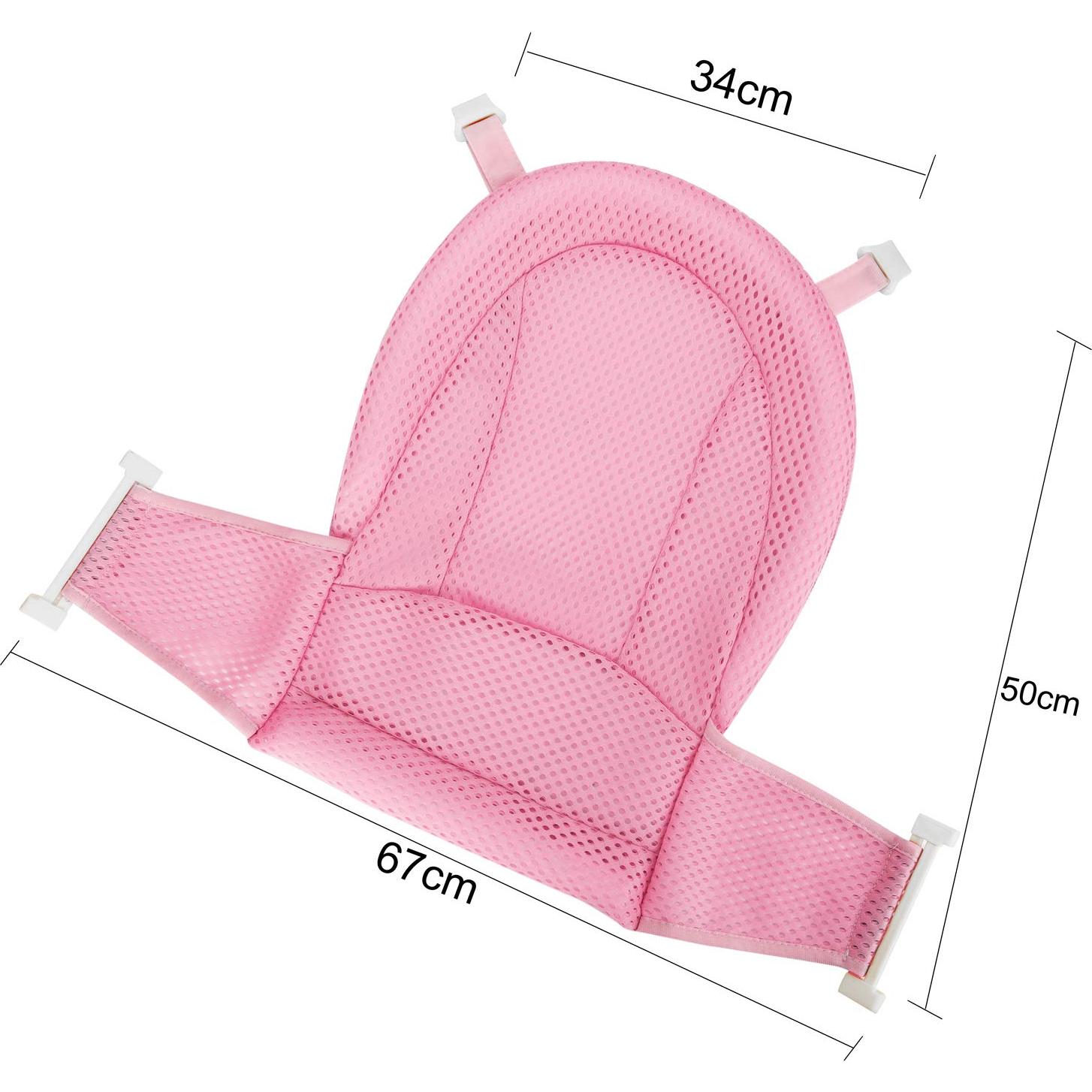 Almohadilla de Baño para Bebés Universal Antideslizante Azul 50x34 cm