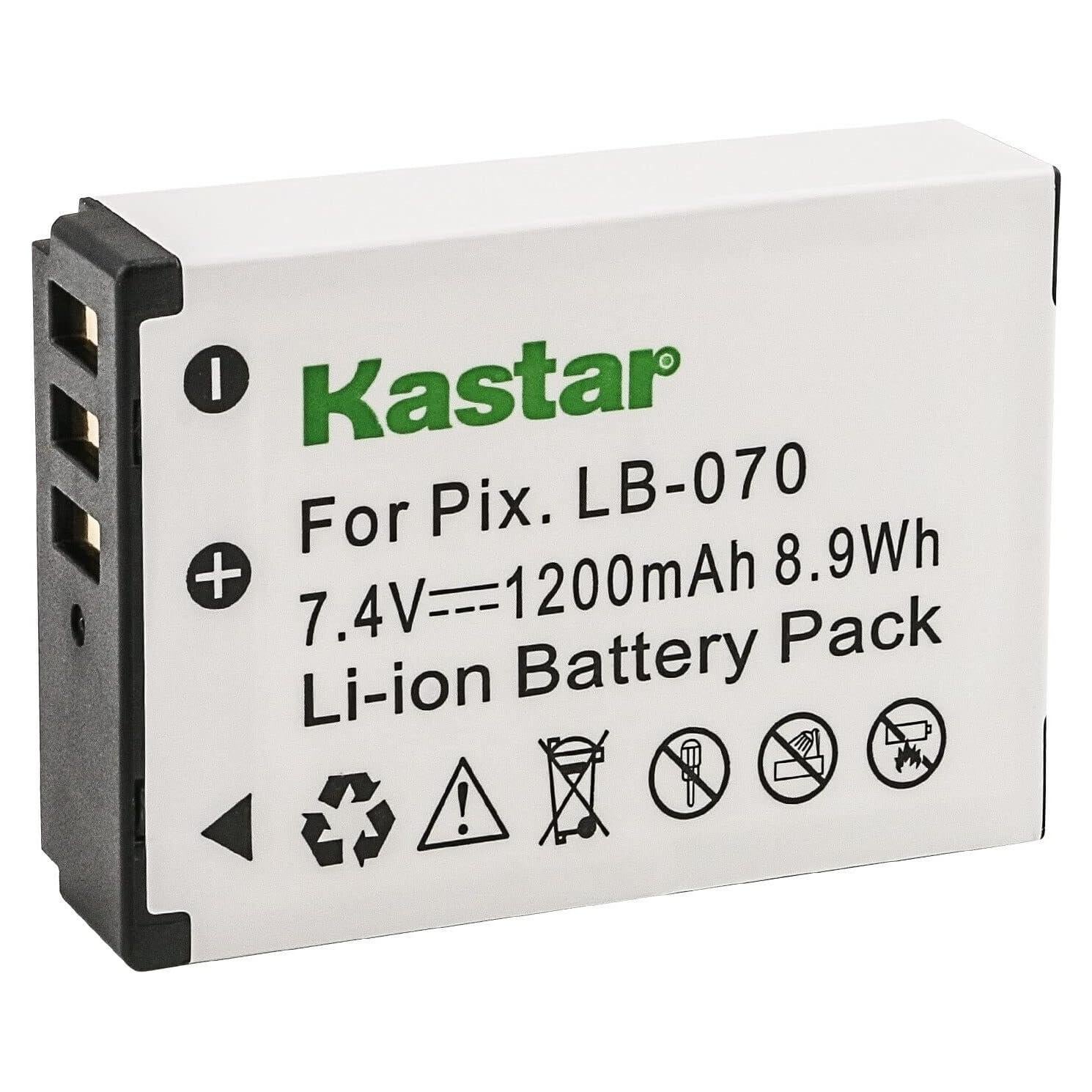Batería Kastar LB-070 Litio-ion 1200mAh para Cámara Kodak