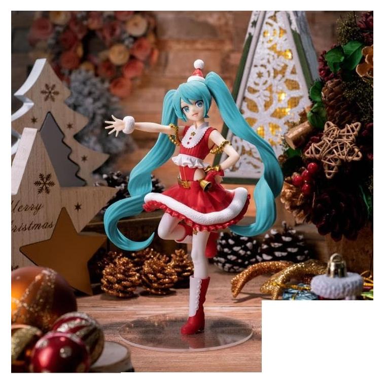 Figuras Hatsune Miku Navidad 2023 JP - Luminasta - 10 cm
