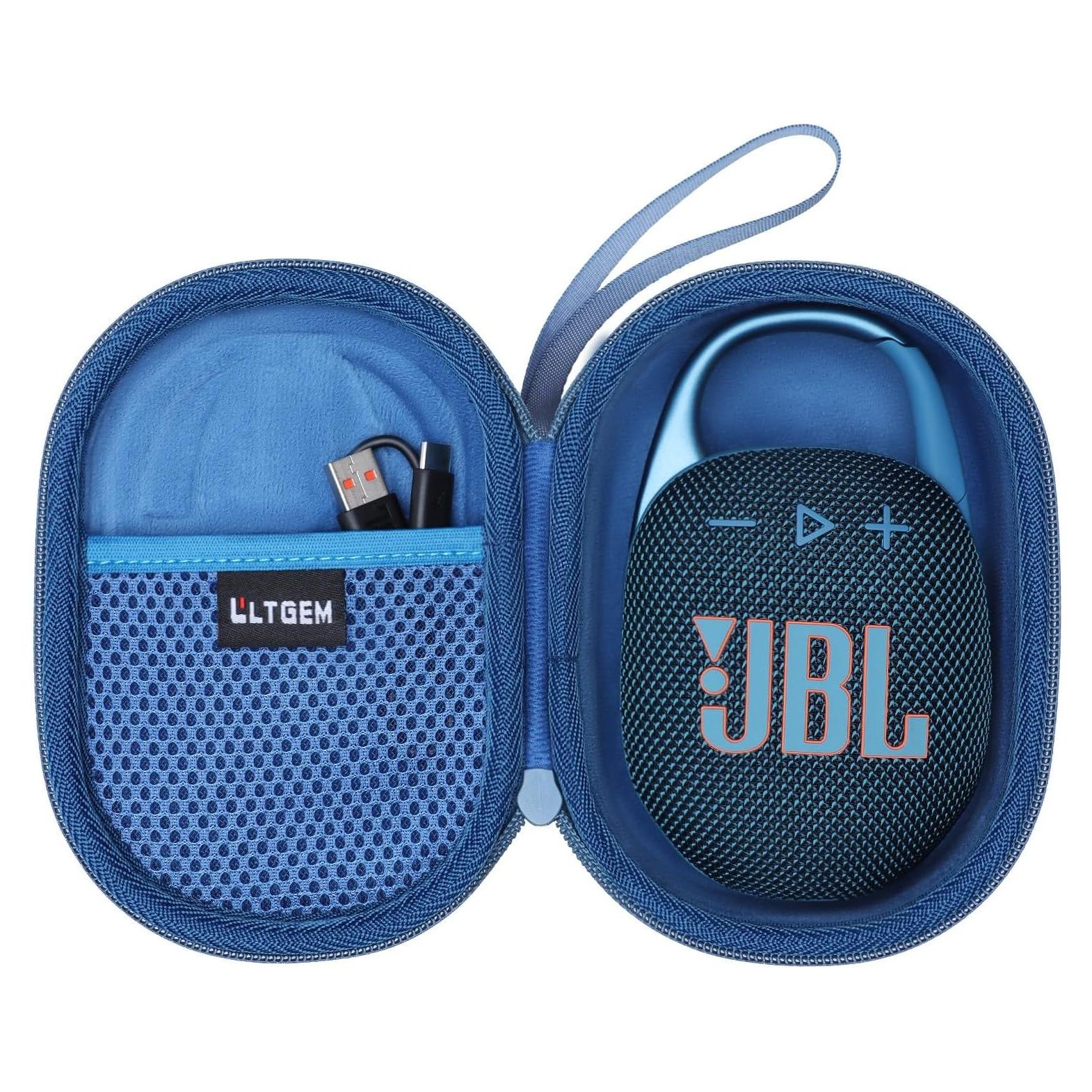 Funda LTGEM para Altavoz JBL Clip 4/5 - Impermeable Azul